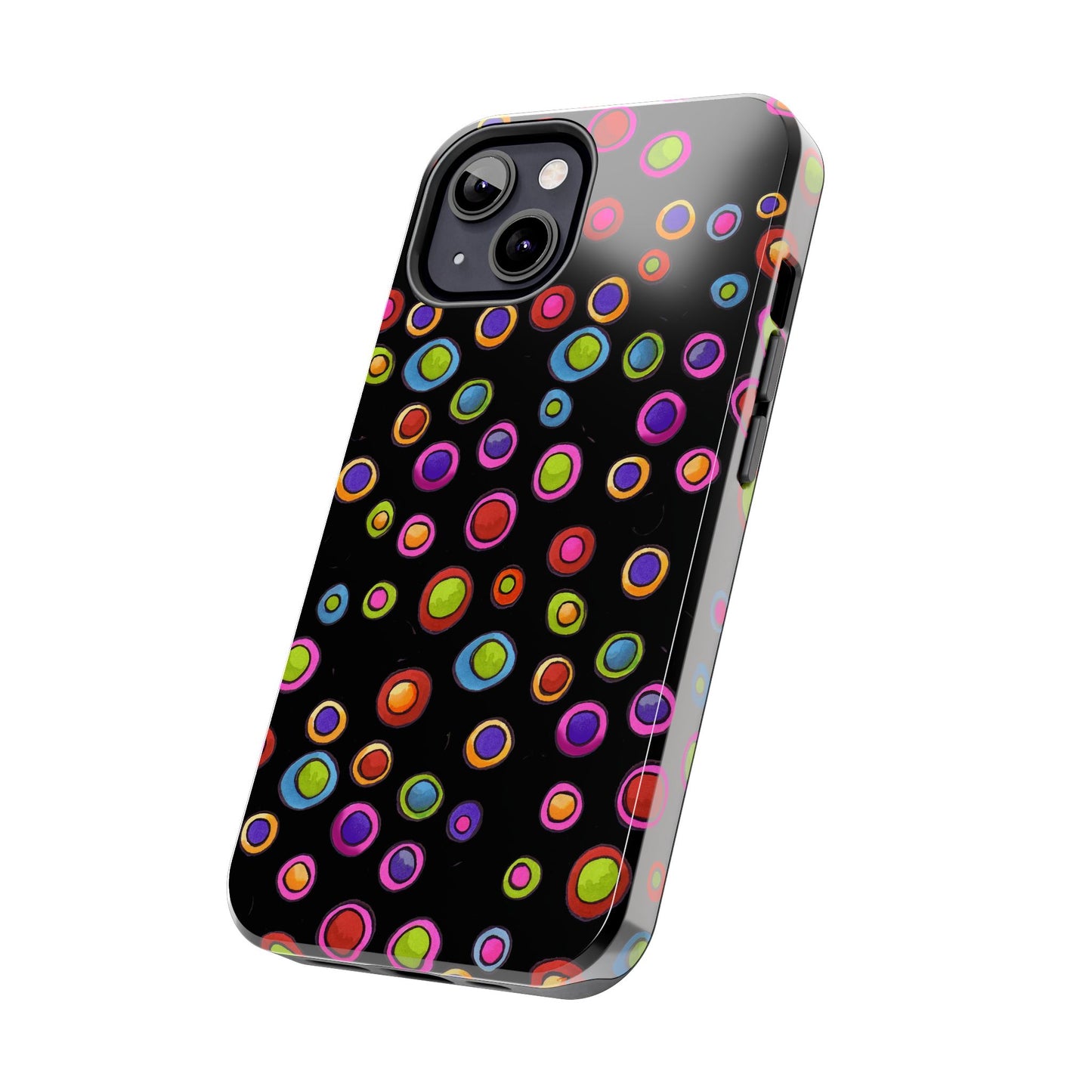 Dopey Dots Black Phone Case