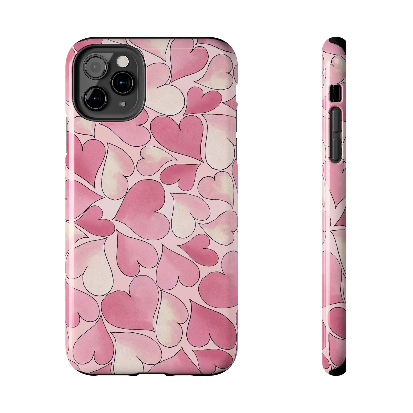 Hearts Pink Sky Phone Case