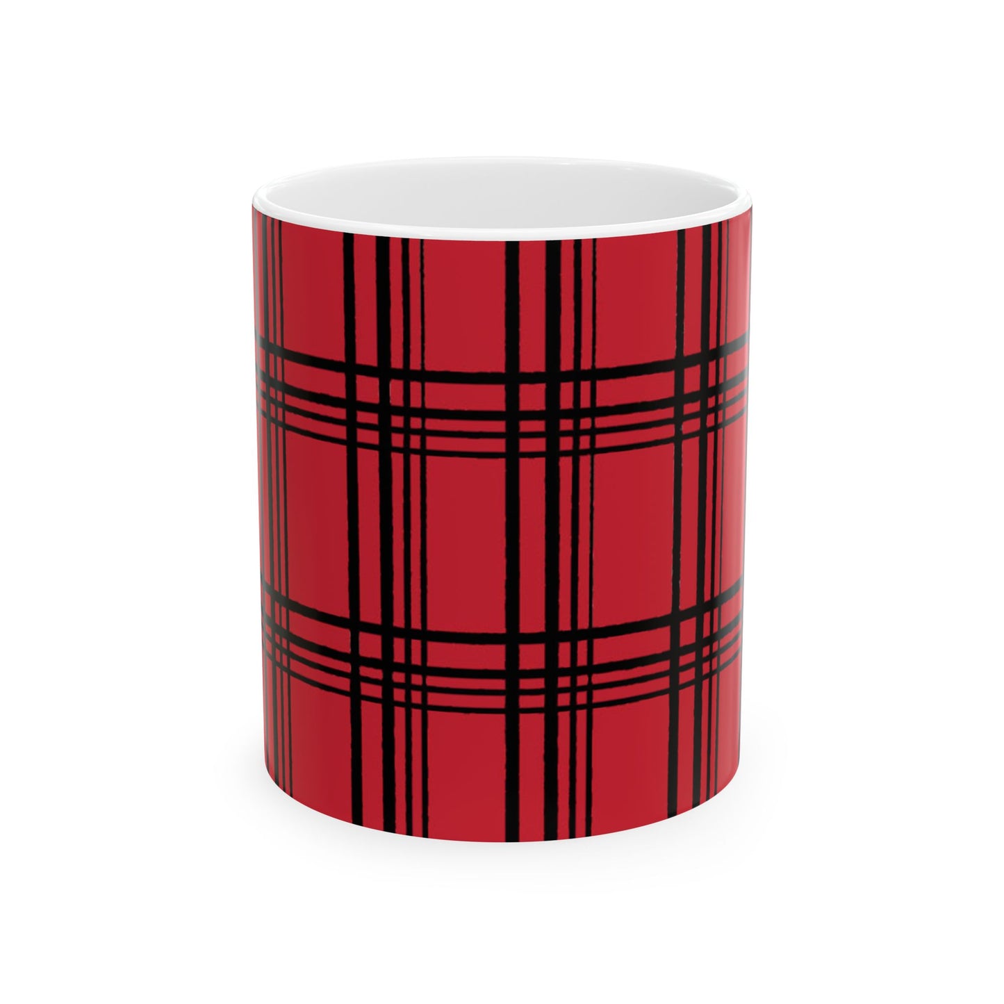 Glad Plaid Red / Black Cup
