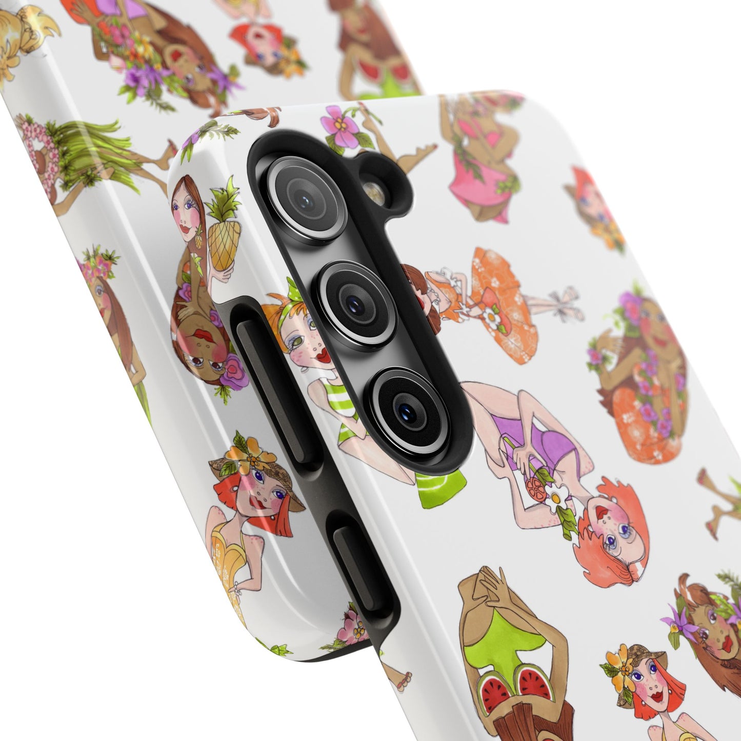 Island Toss White Phone Case