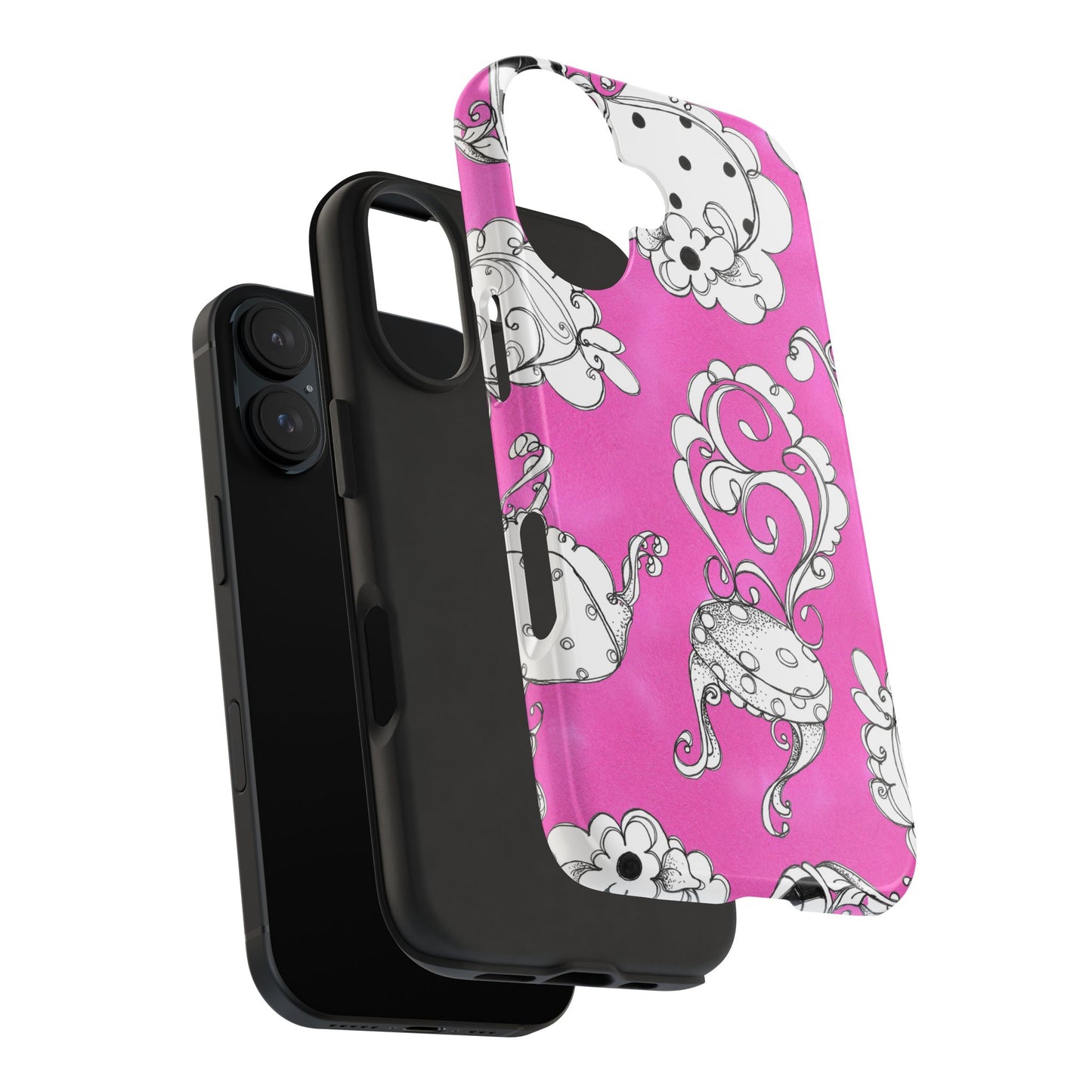Bistro Chairs Pink Phone Case