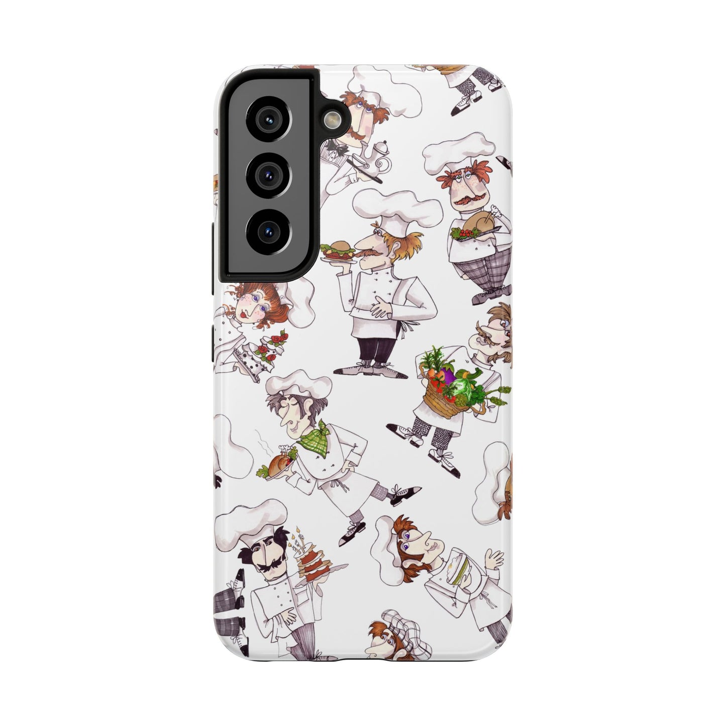 Tossed Chefs White Phone Case
