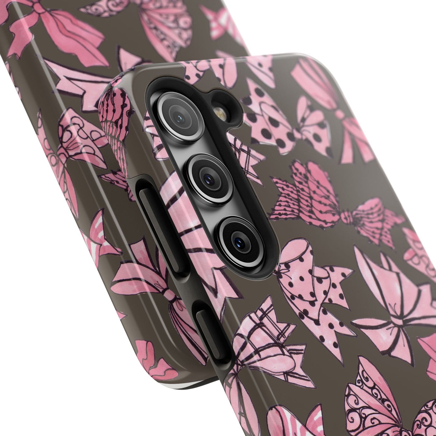 Blushing Bows Mocha Phone Case