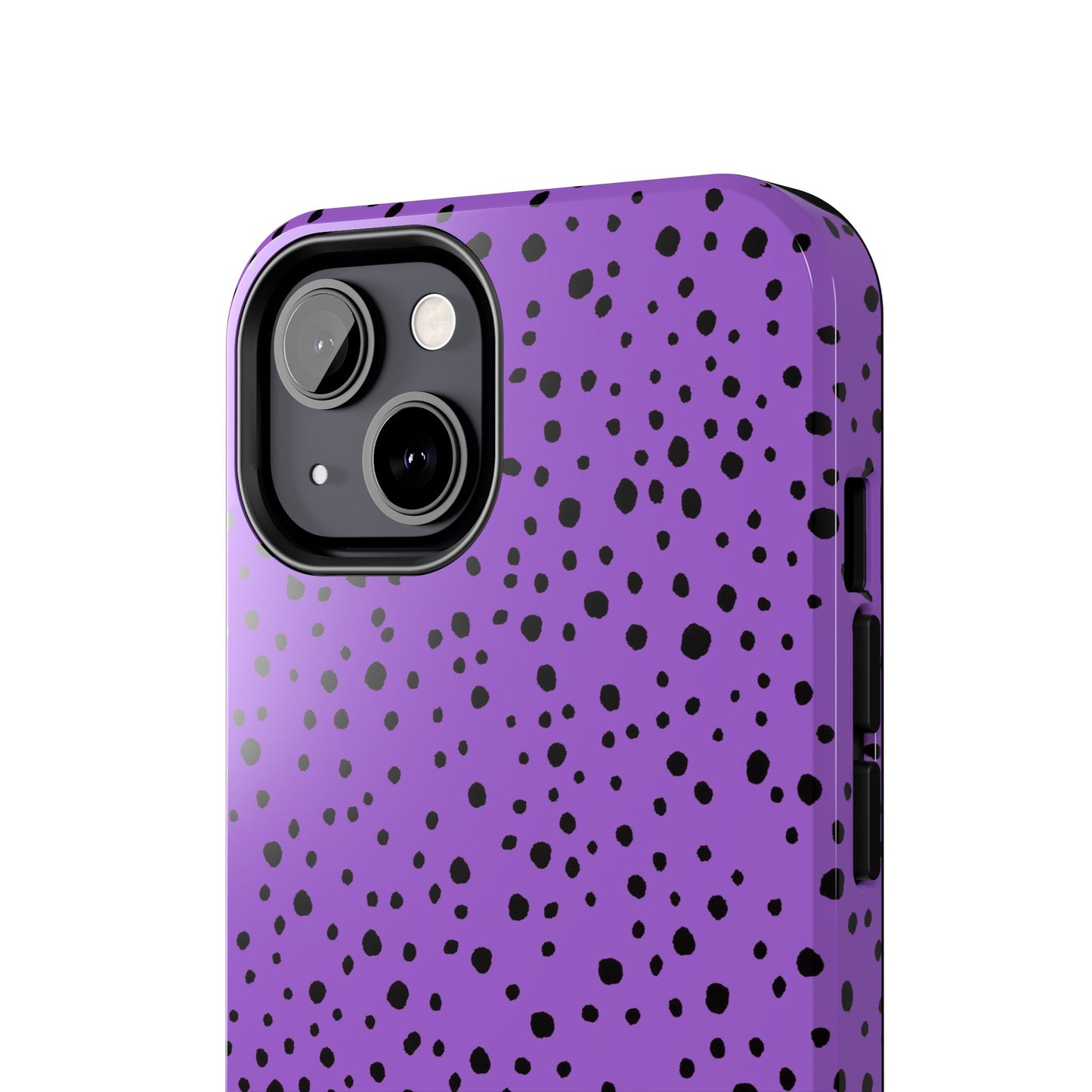 Pepper Dots Purple / Black Phone Case