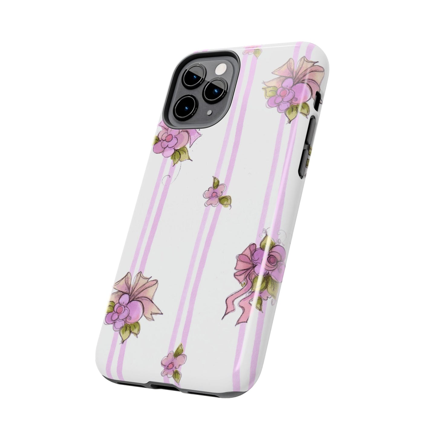 Flower Model Flower Stripe Phone Case