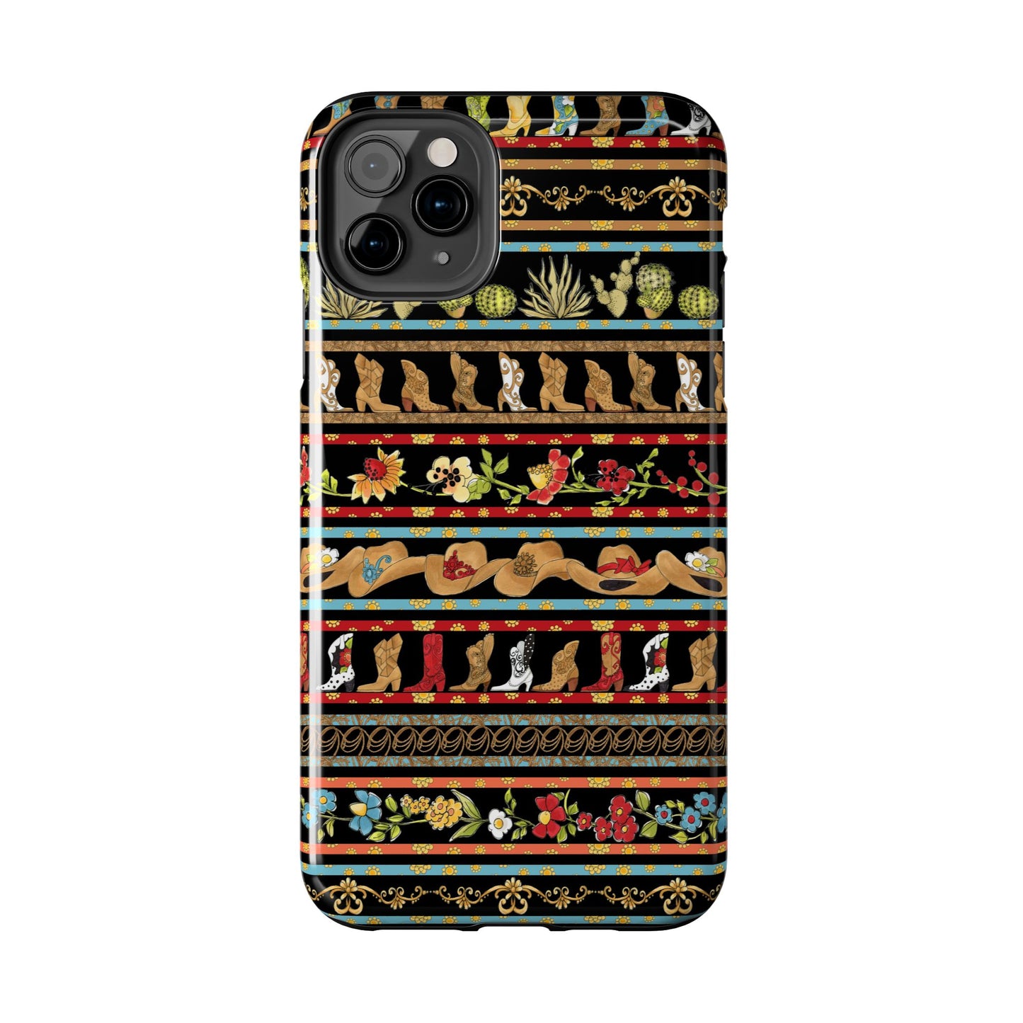 Whoa Borders Black Phone Case