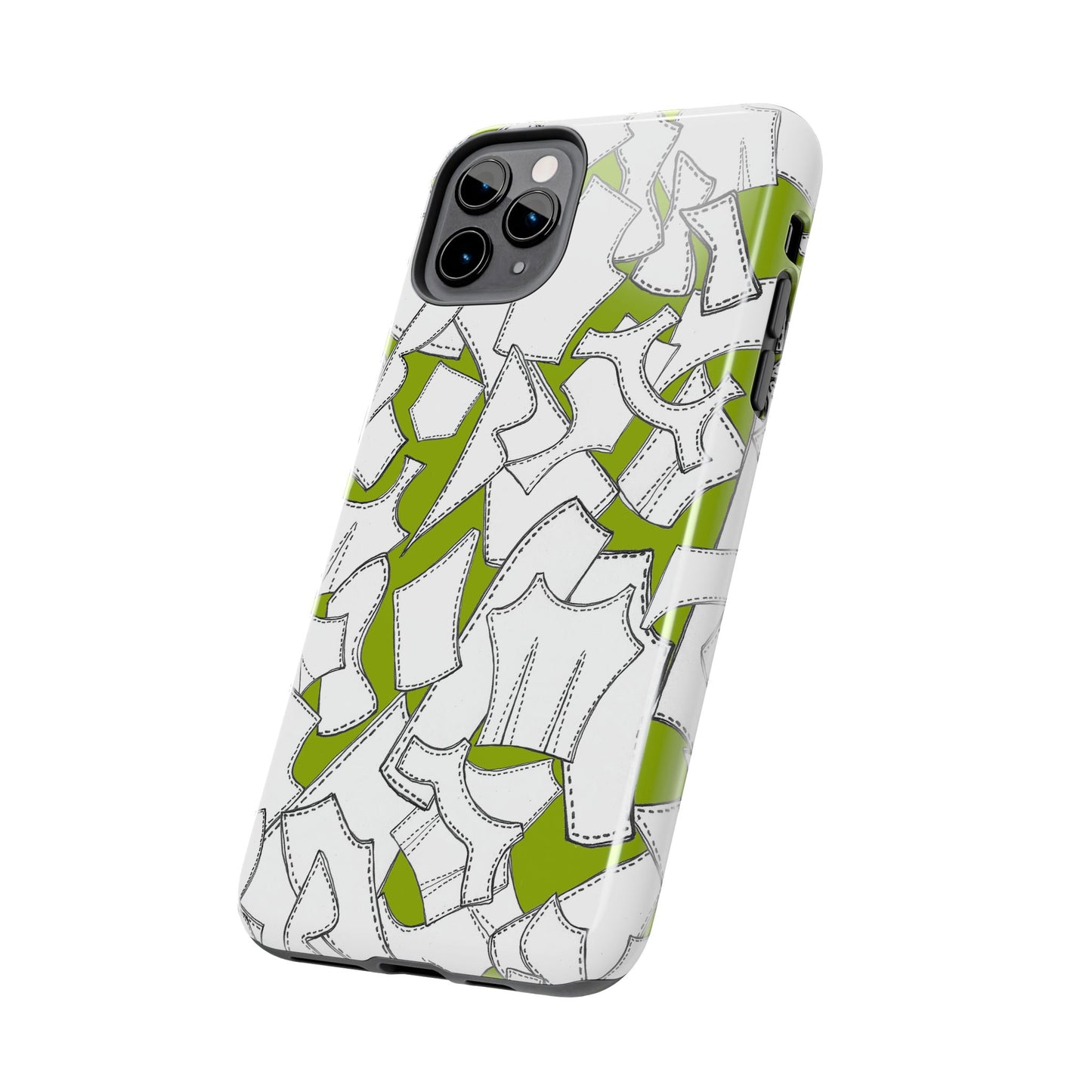 Pattern Pieces Chartreuse Phone Case