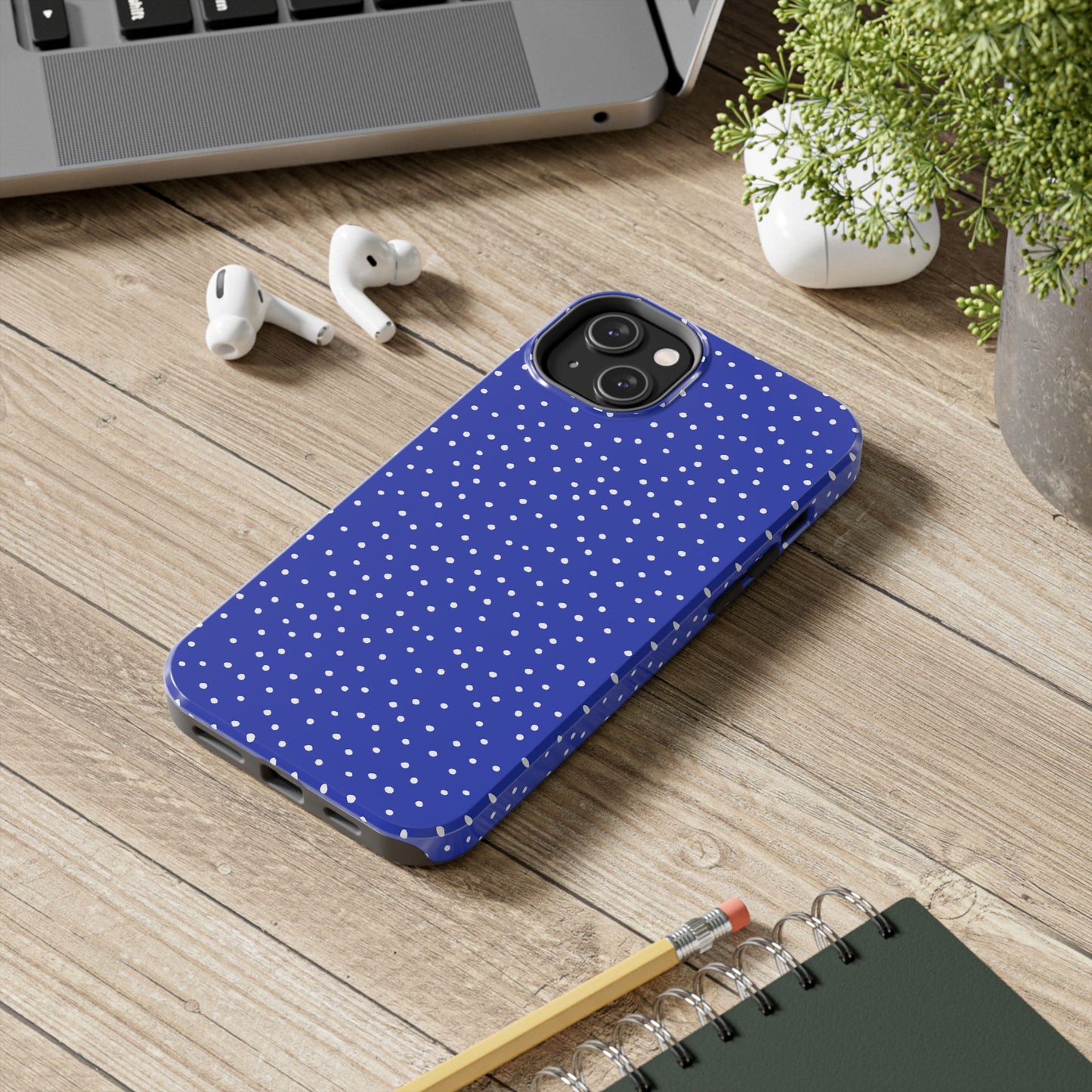 Dinky Dots Blue / White Phone Case