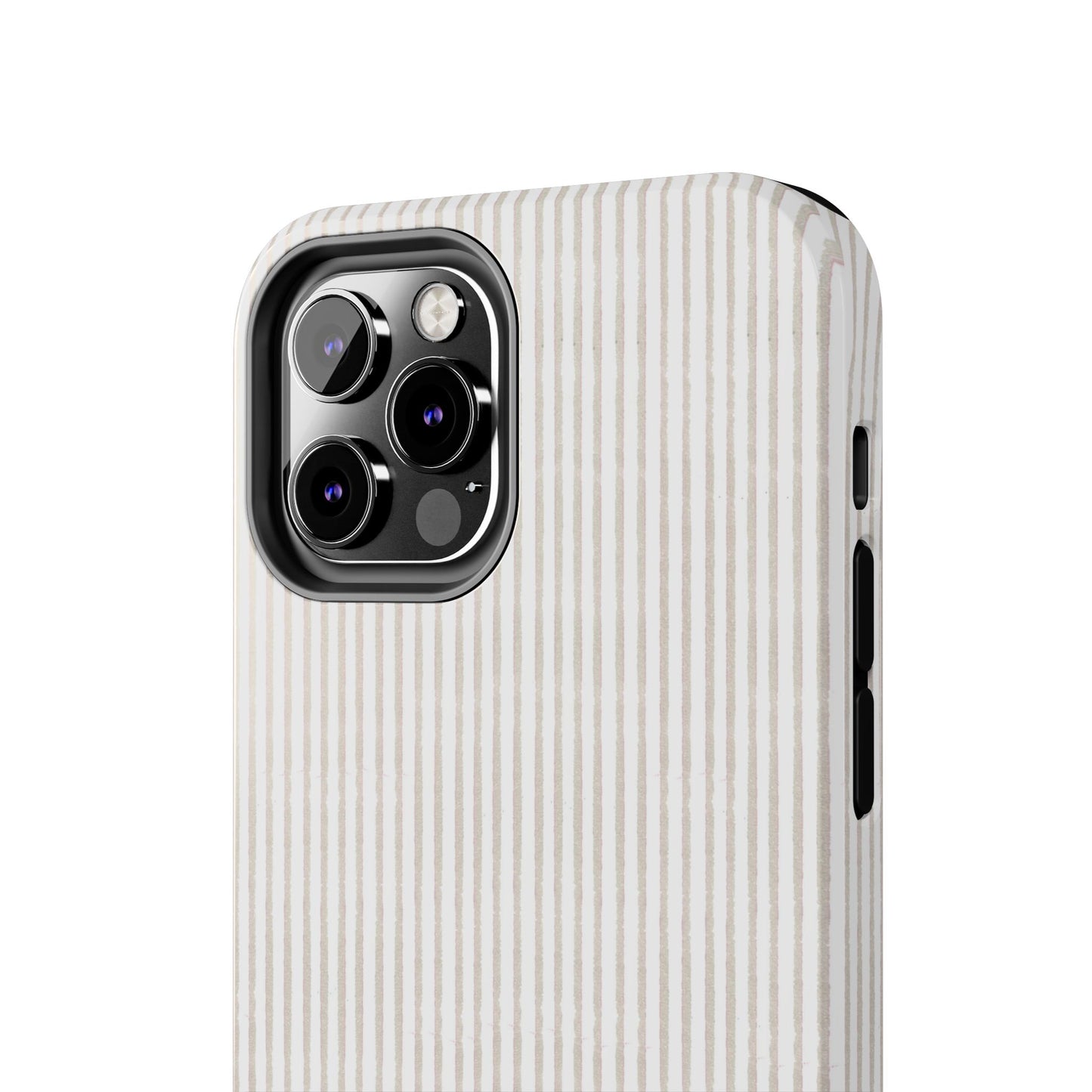 Stripe White / Gray Phone Case