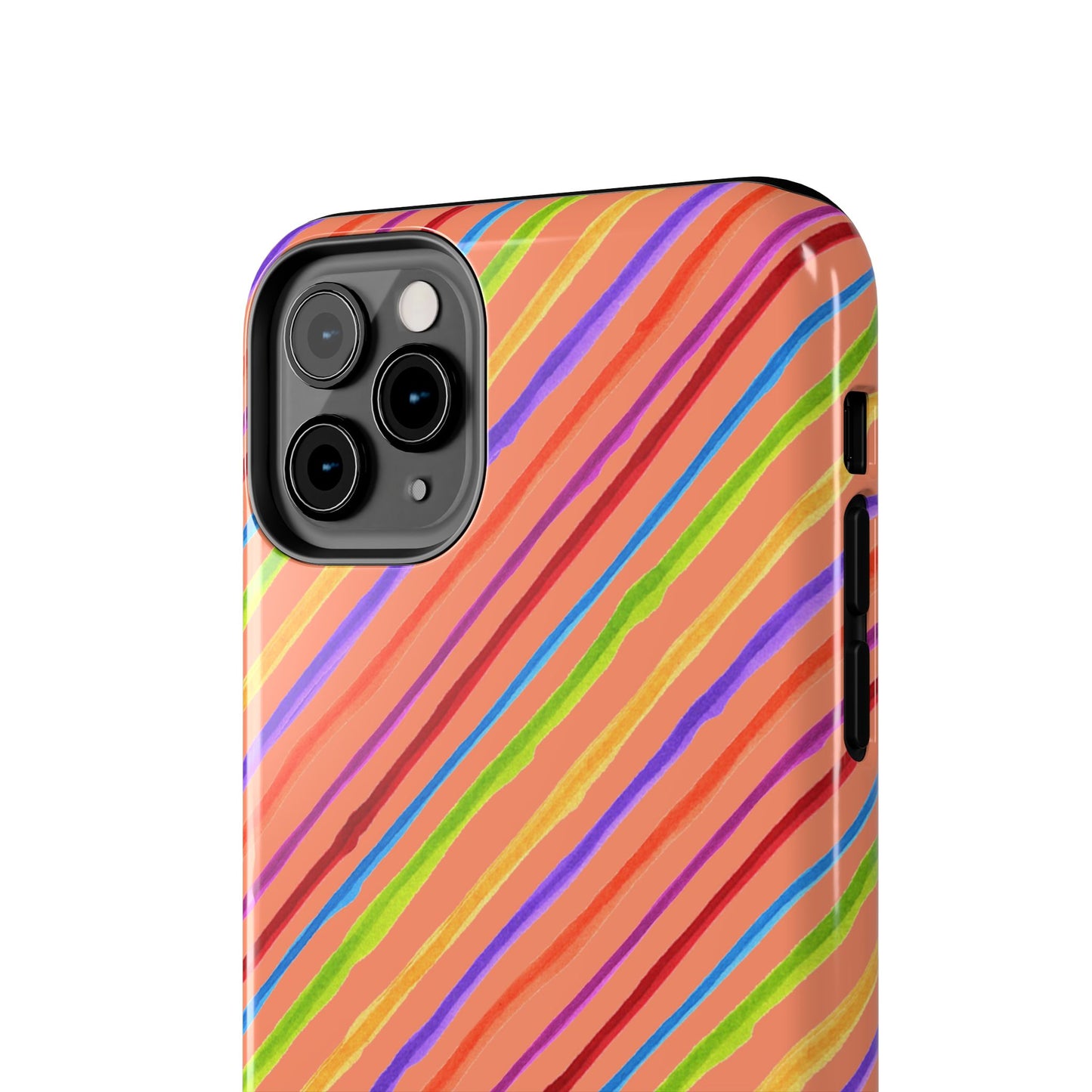 Calico Stripe Orange Phone Case