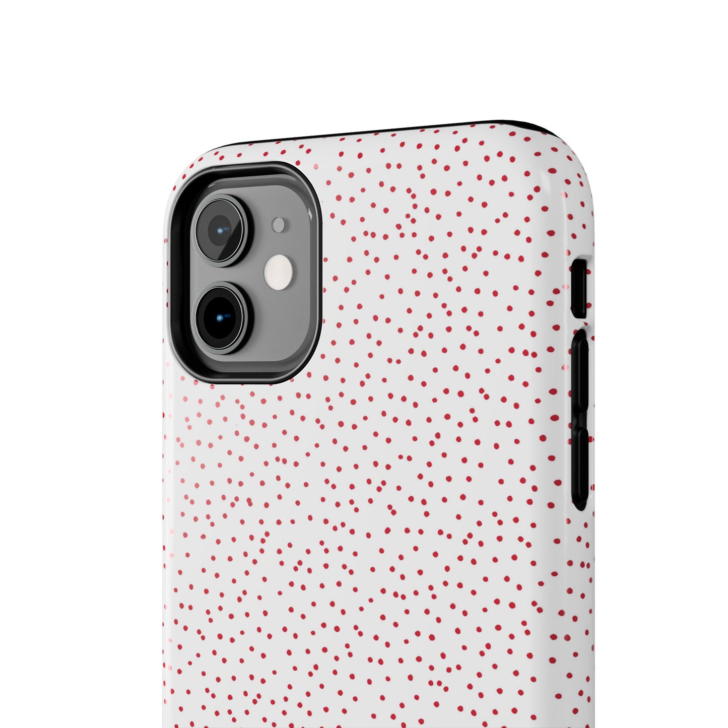 Dinky Dots White / Red Phone Case