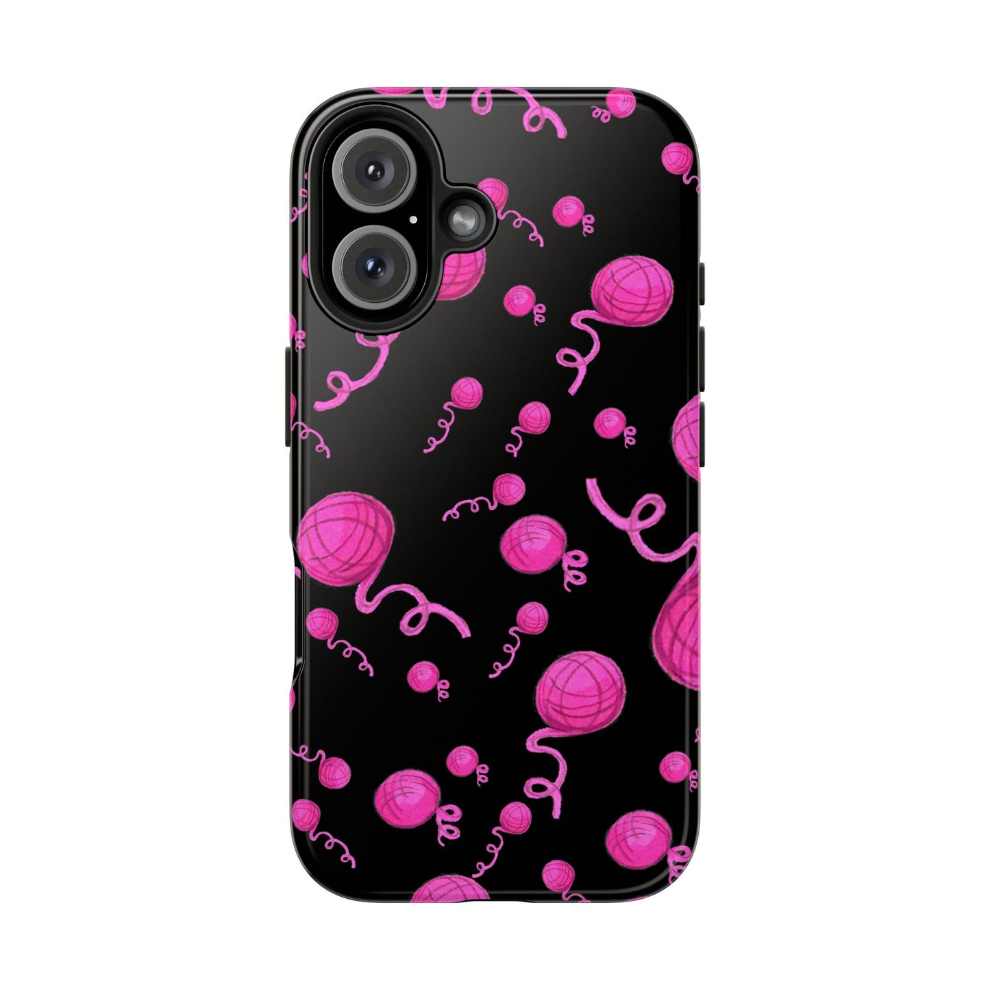 Yarniverse Black / Pink Phone Case