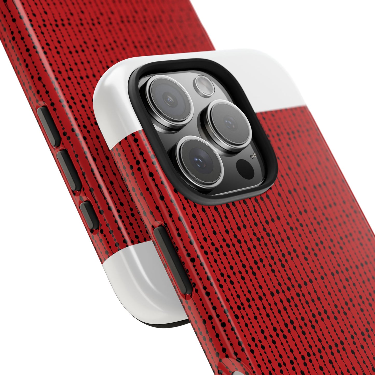 Beaded Curtain Red / Black Phone Case