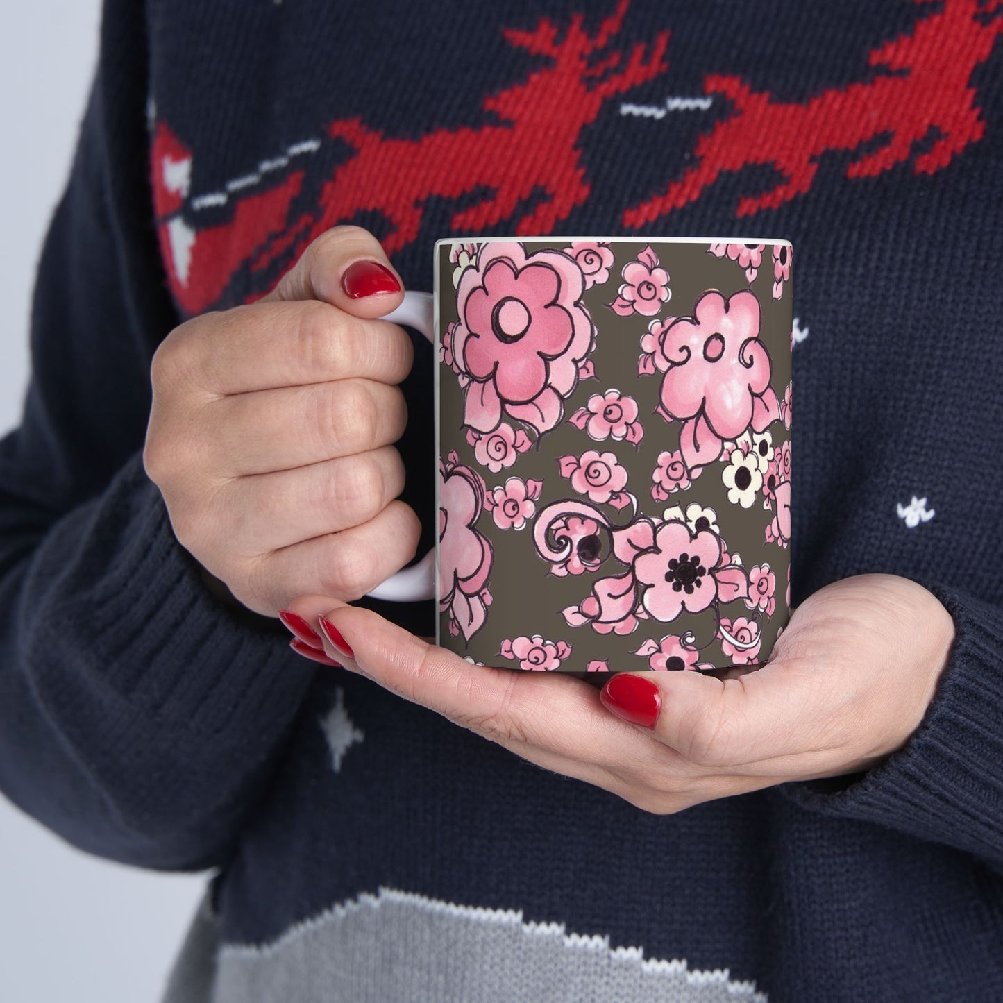 Profuse Posies Mocha Cup
