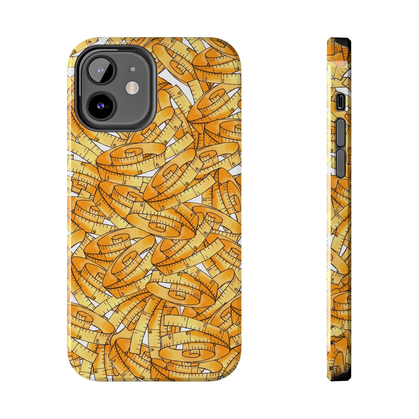 Tape Storm White / Yellow Phone Case