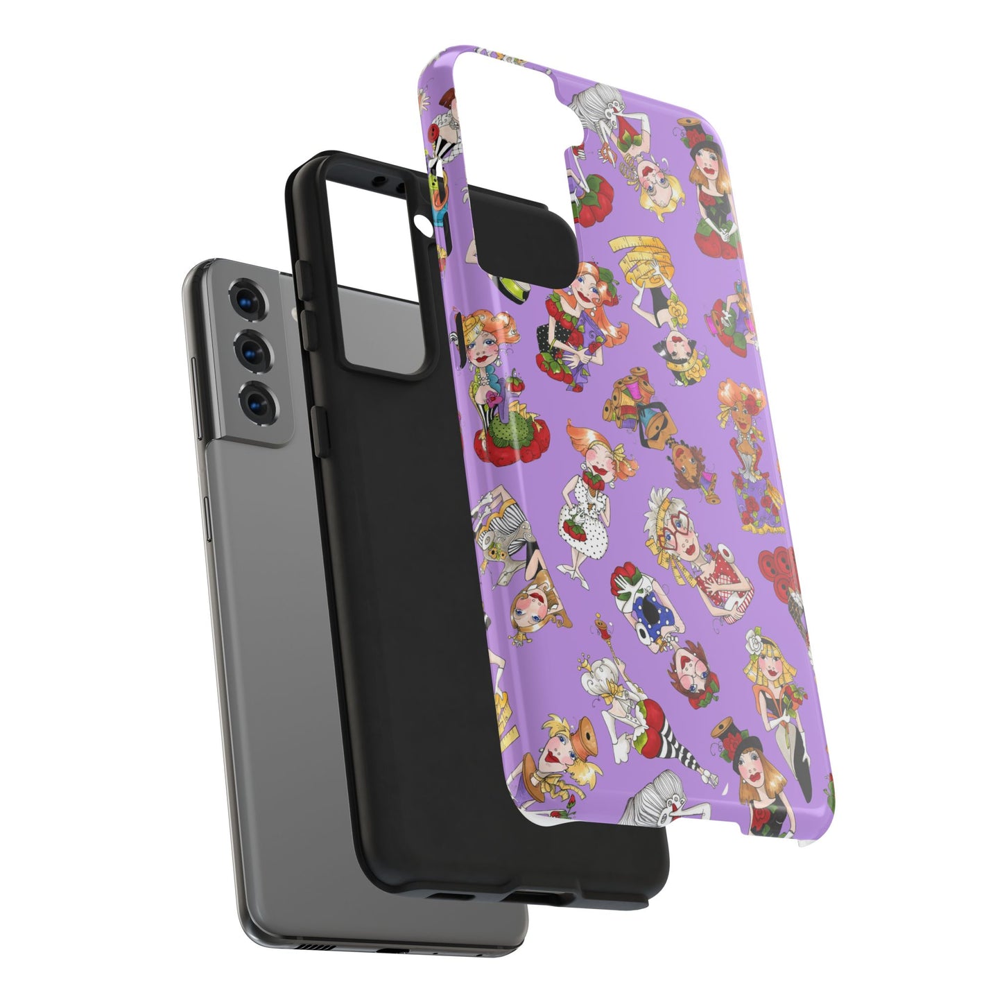 Curious Toss Purple Phone Case
