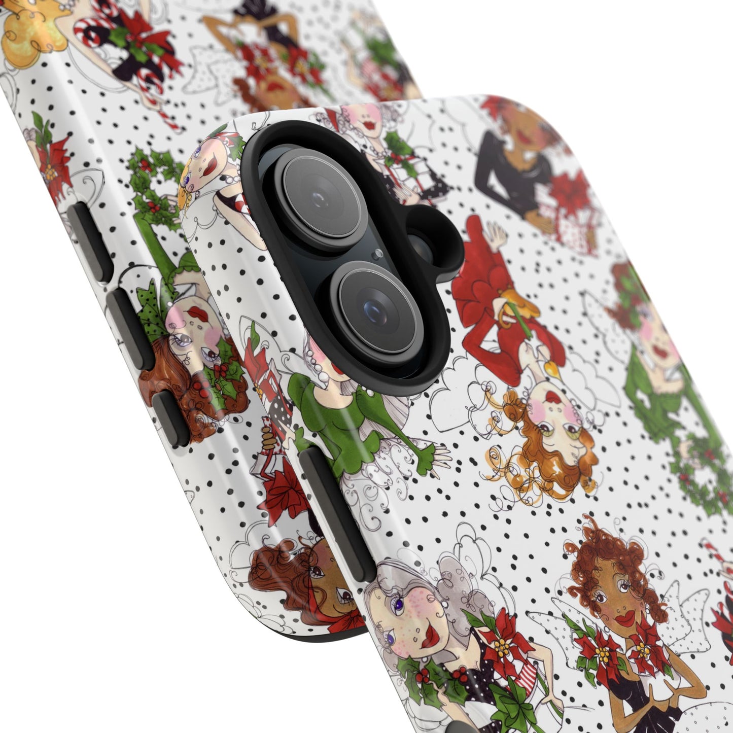 Fairy Toss White / Black Phone Case