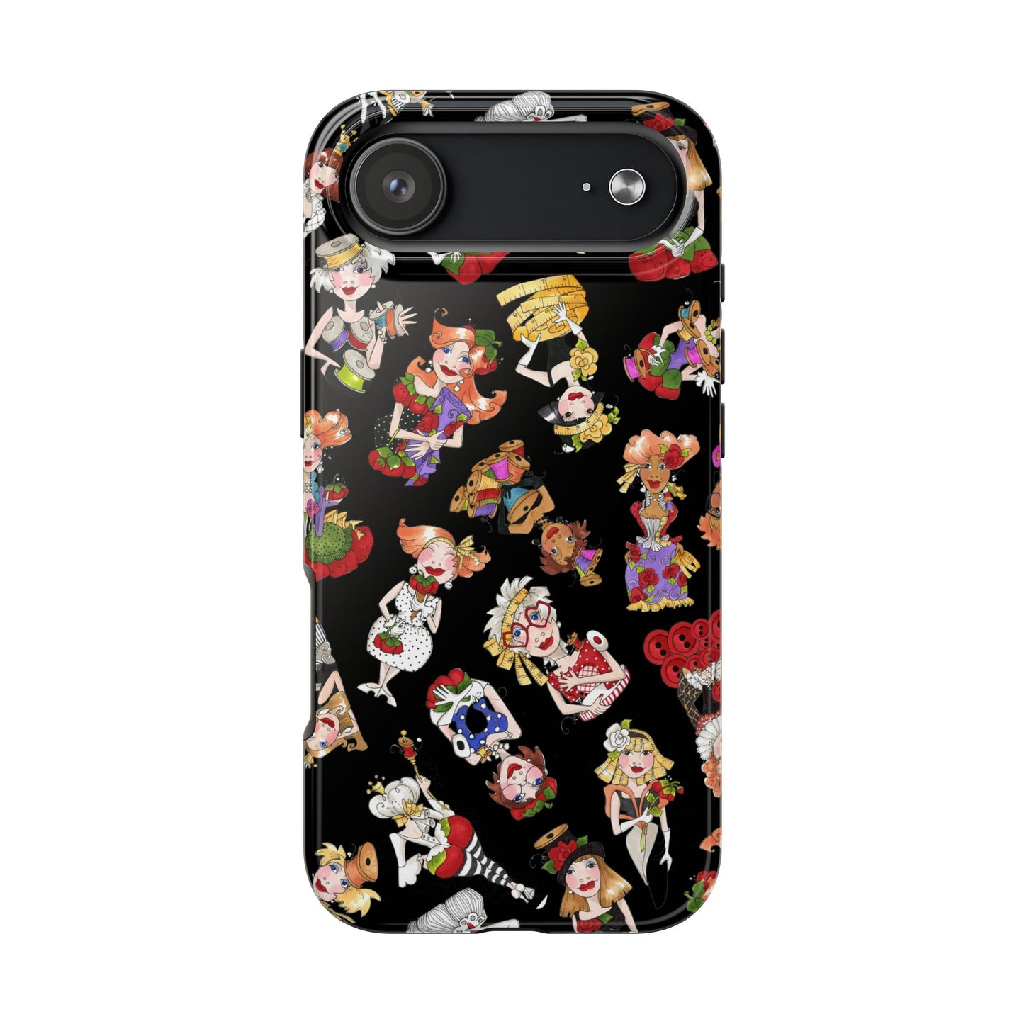 Curious Toss Black Phone Case