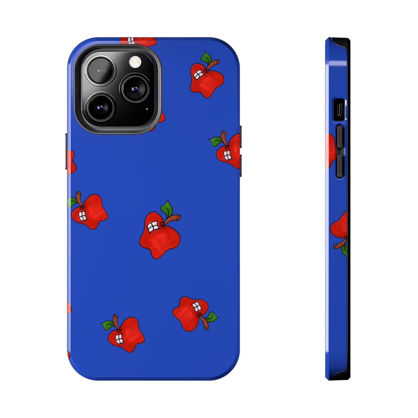 Flying Apples Blue Phone Case