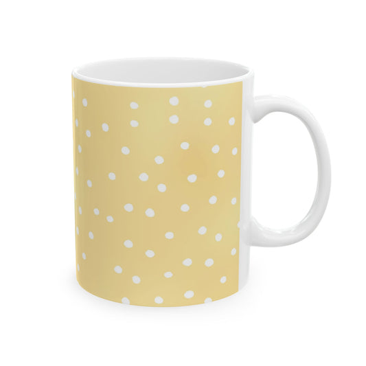 Petite Dots Sunshine / White Cup