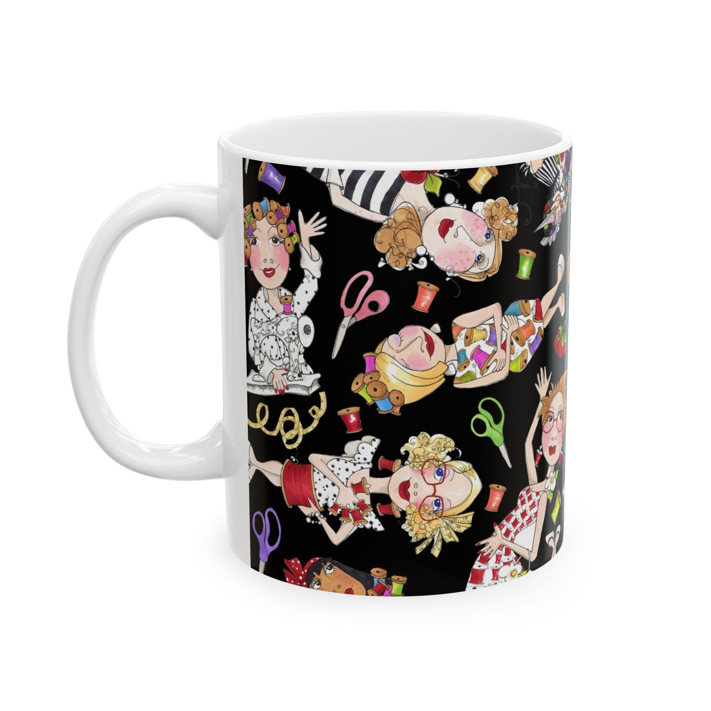 Sew Tossed Black Cup