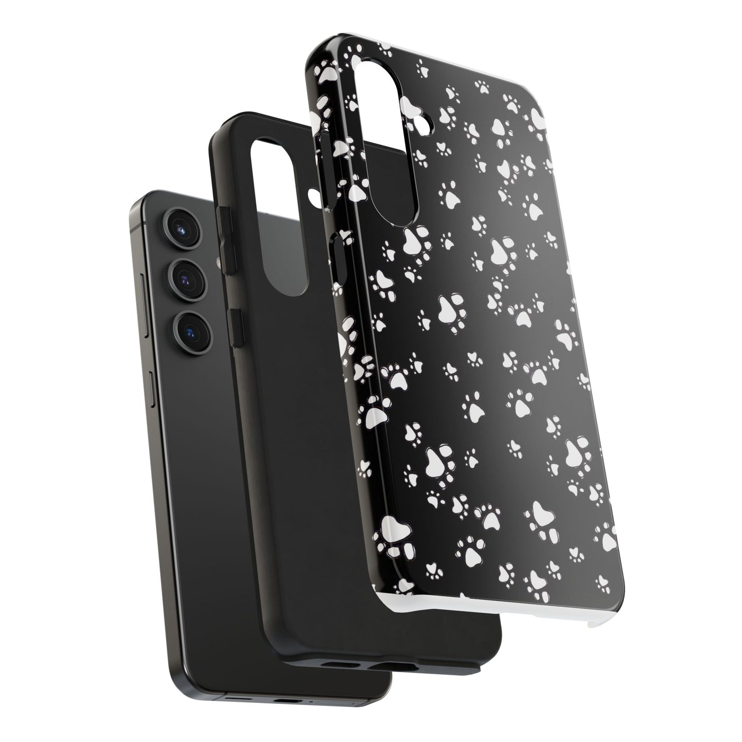 Paw Flakes Black Phone Case