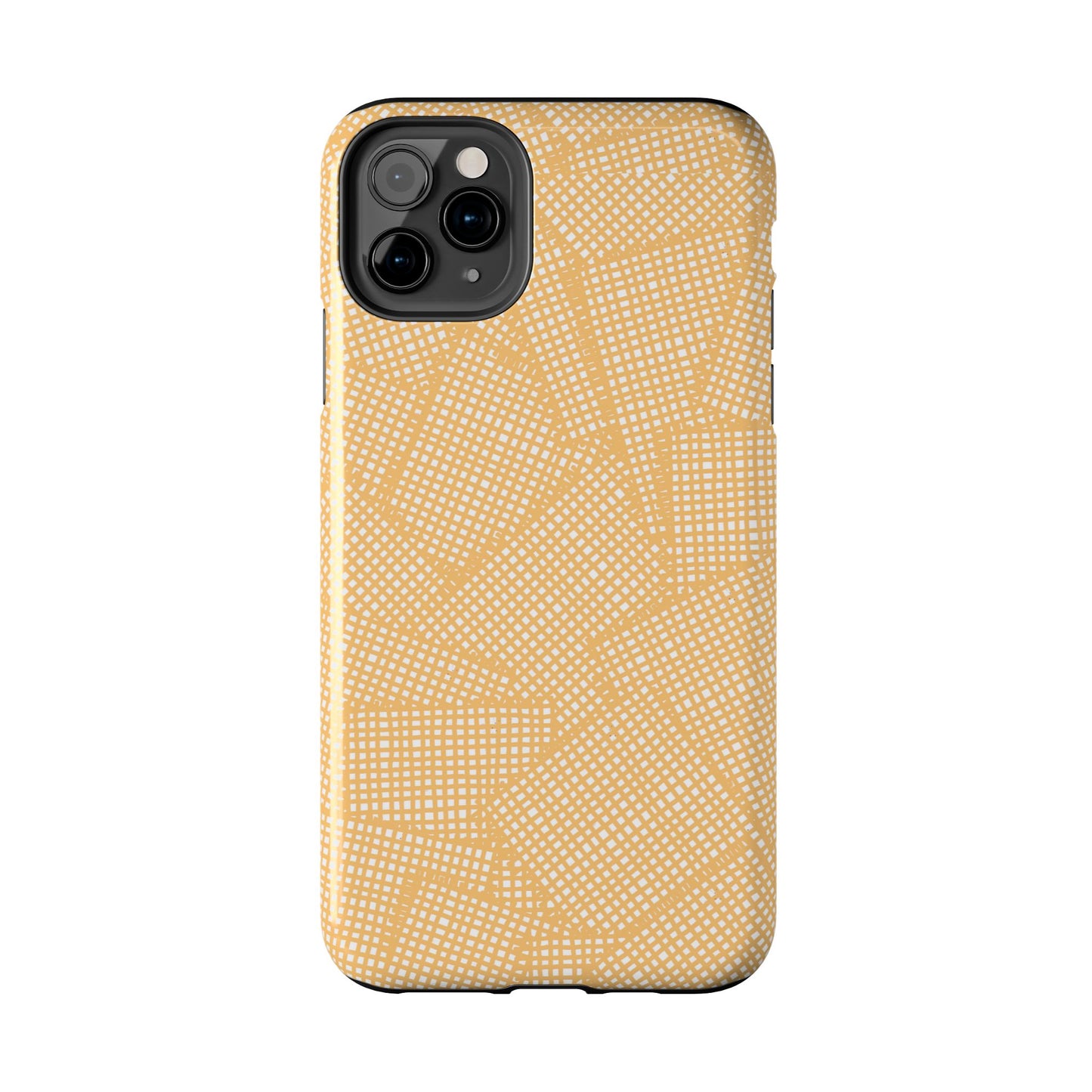 Check Patch Large Yellow Phone Case