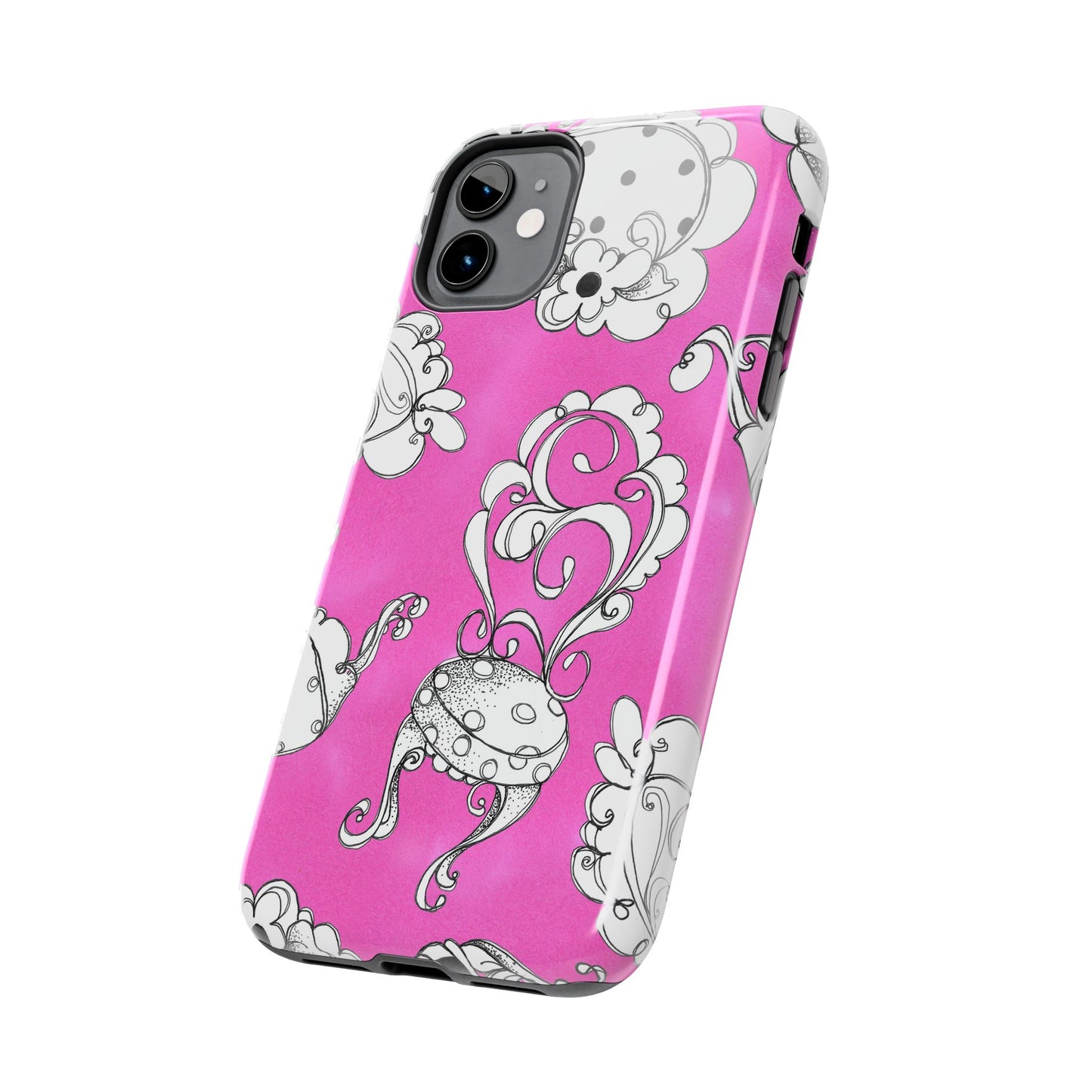 Bistro Chairs Pink Phone Case