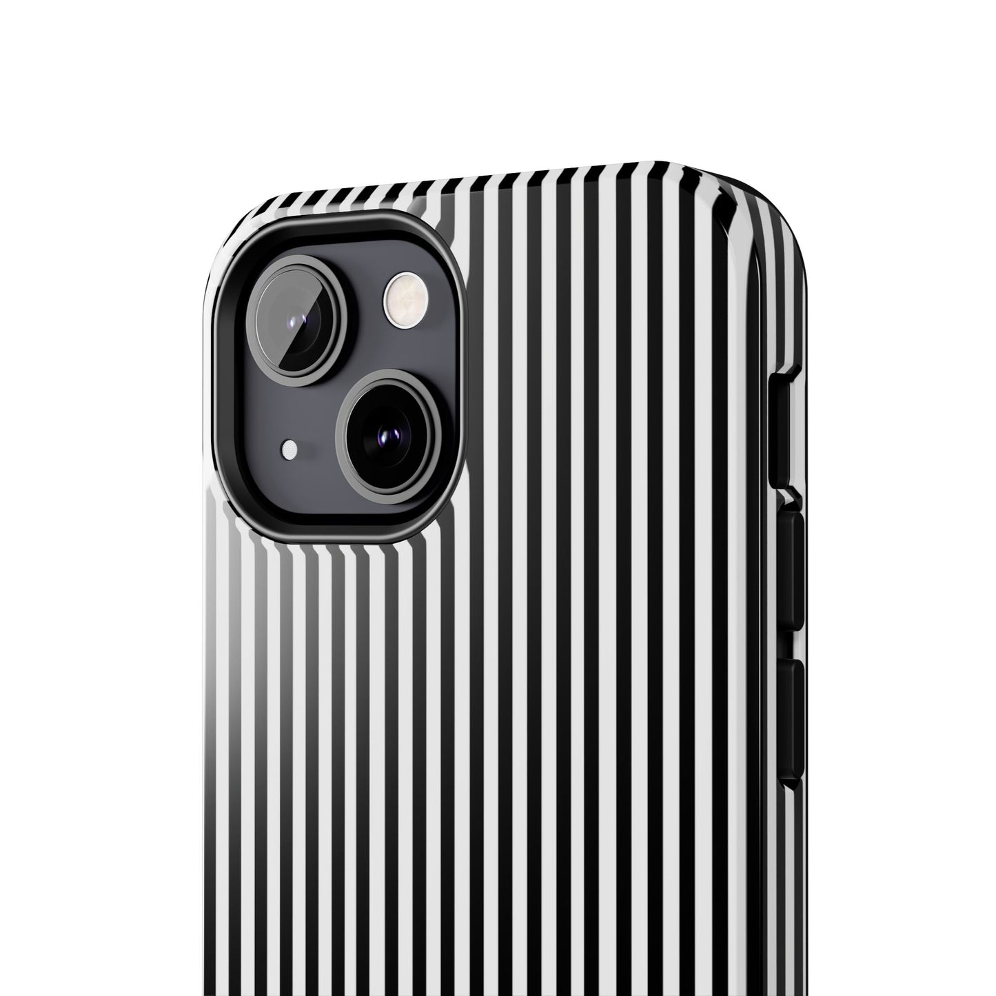 Stripe White / Black Phone Case