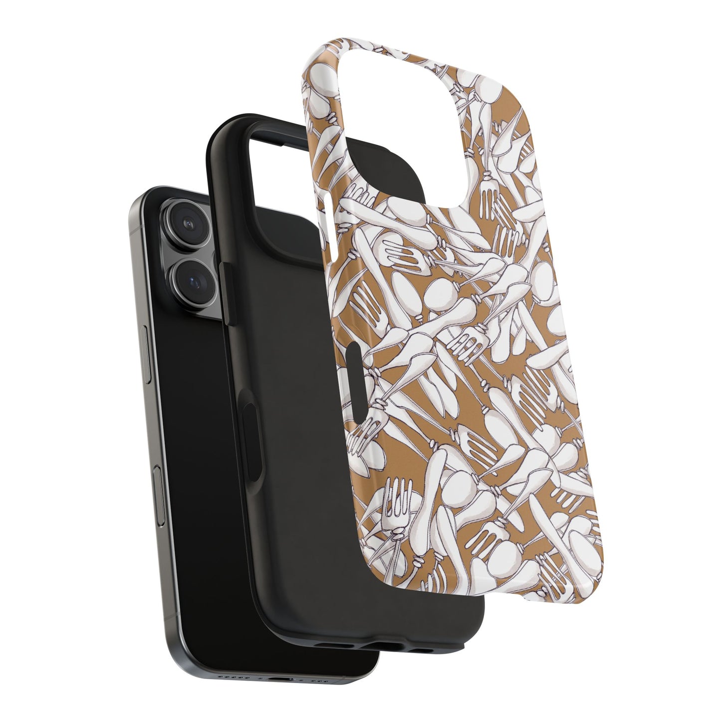Silverware Wars Brown Phone Case