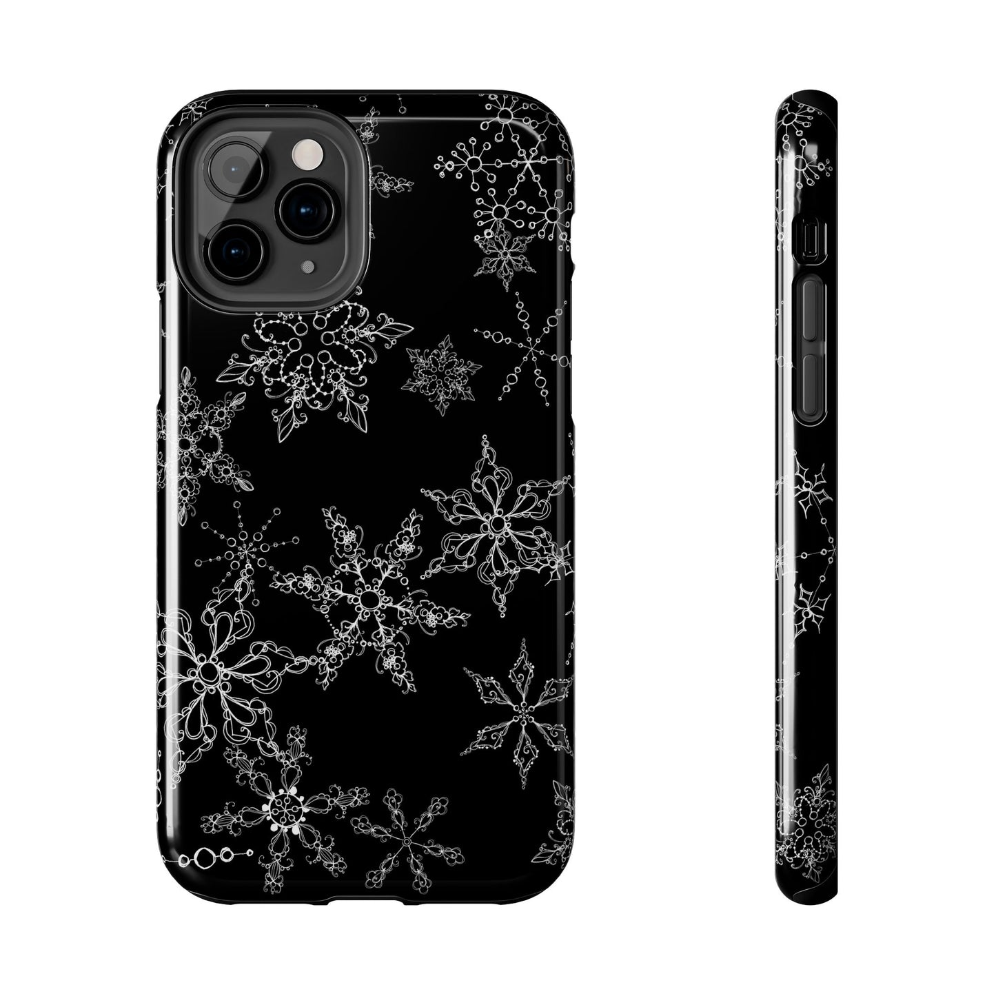 Random Flakes Black Phone Case