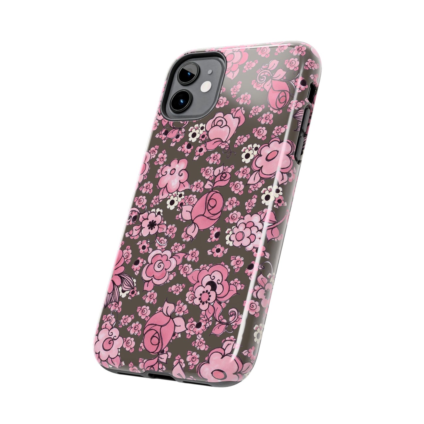 Profuse Posies Mocha Phone Case