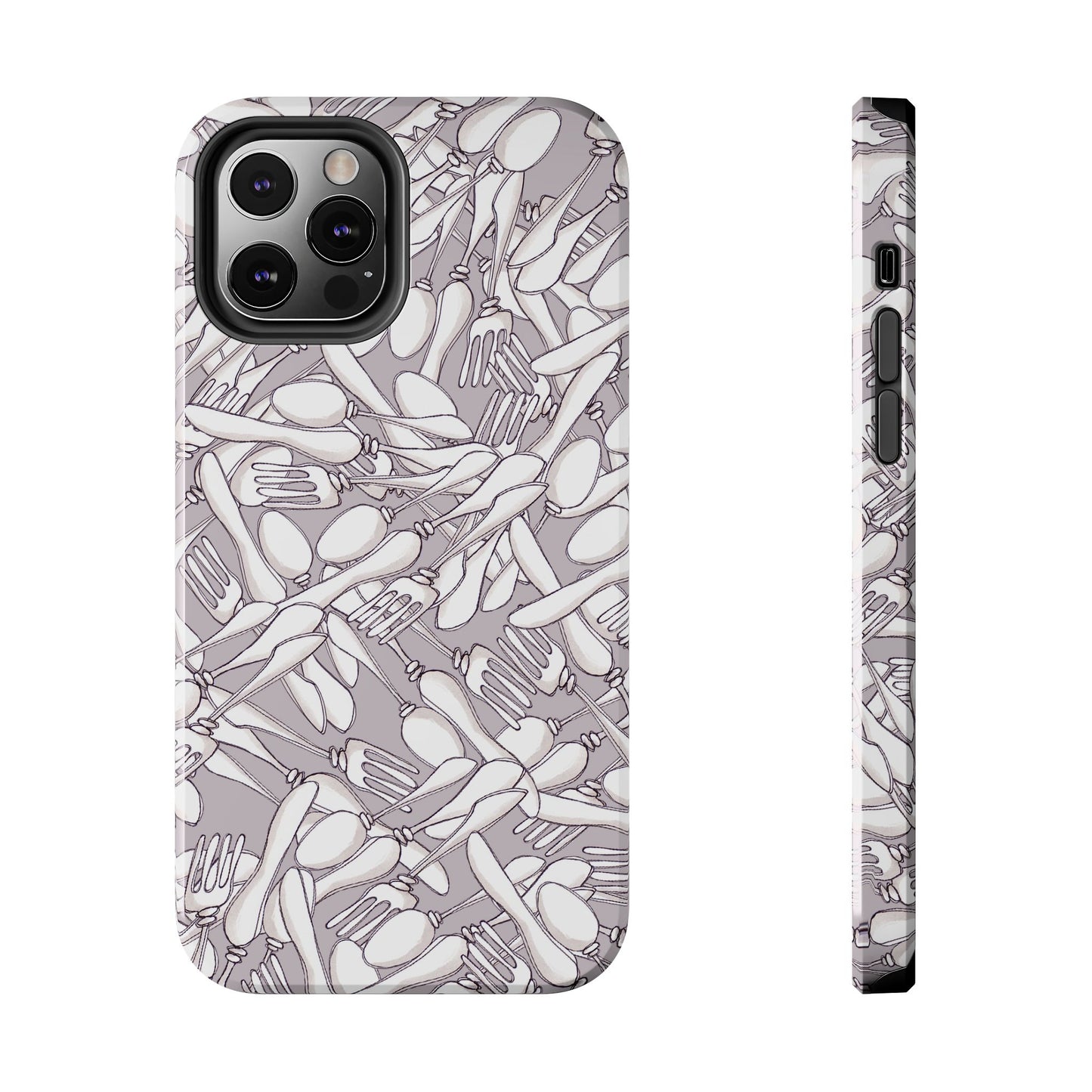 Silverware Wars Silver Phone Case