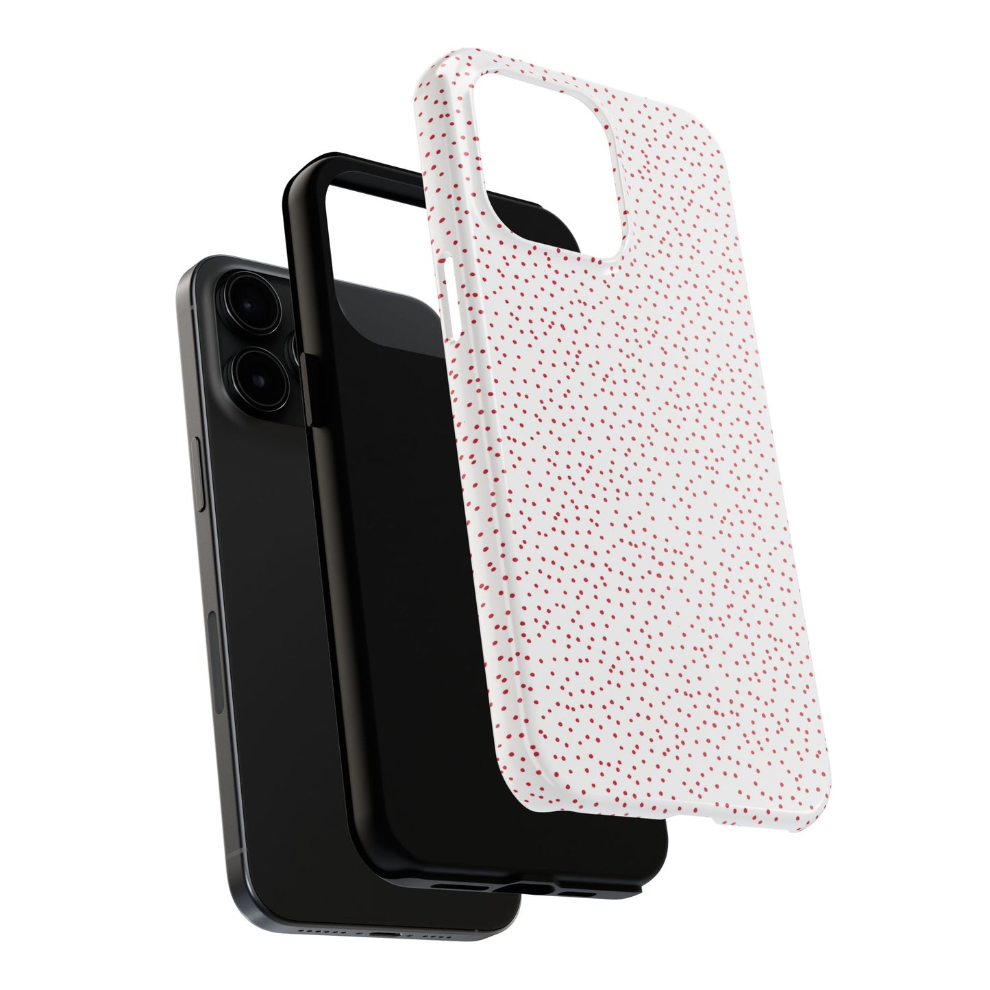 Dinky Dots White / Red Phone Case