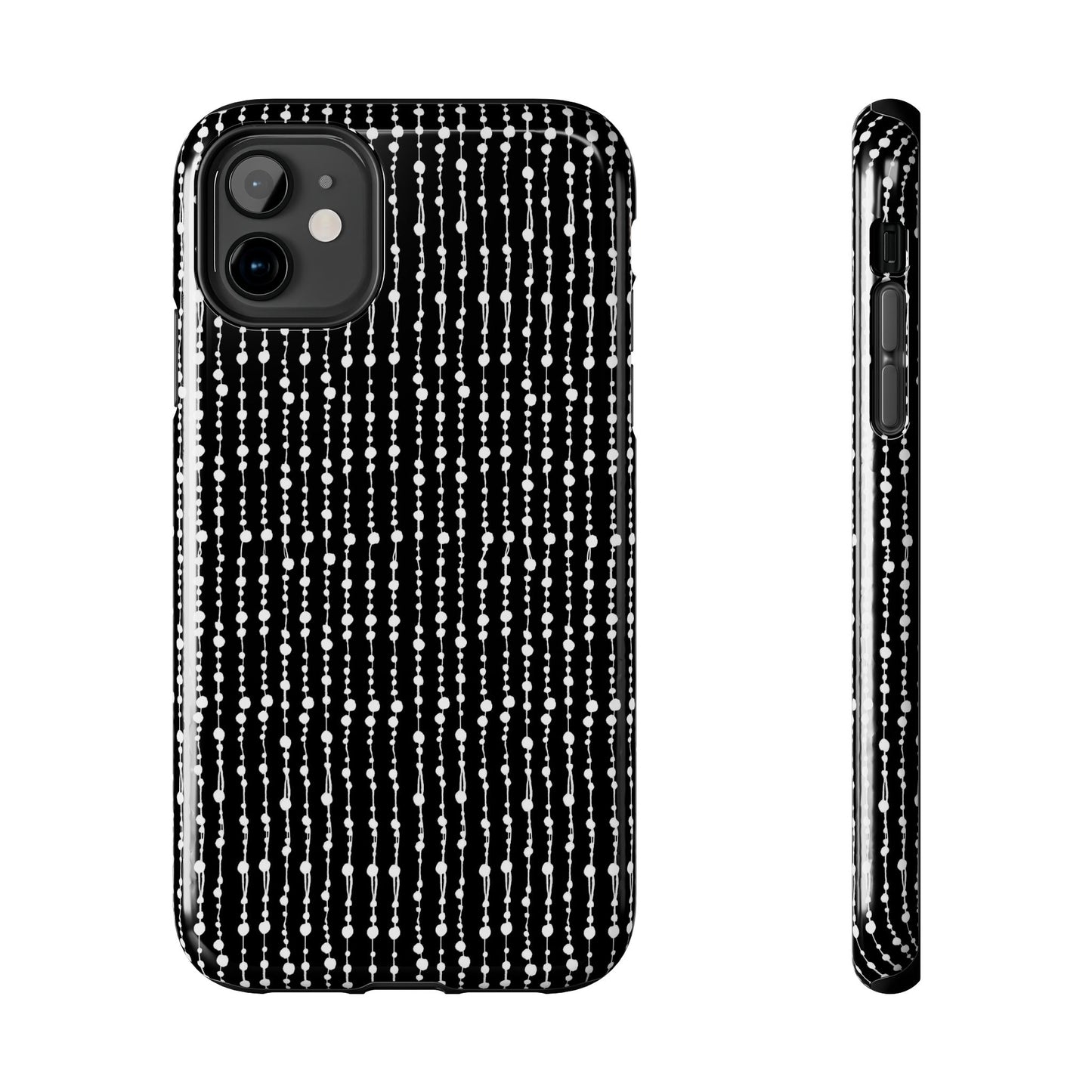 Beaded Curtain Black / White Phone Case