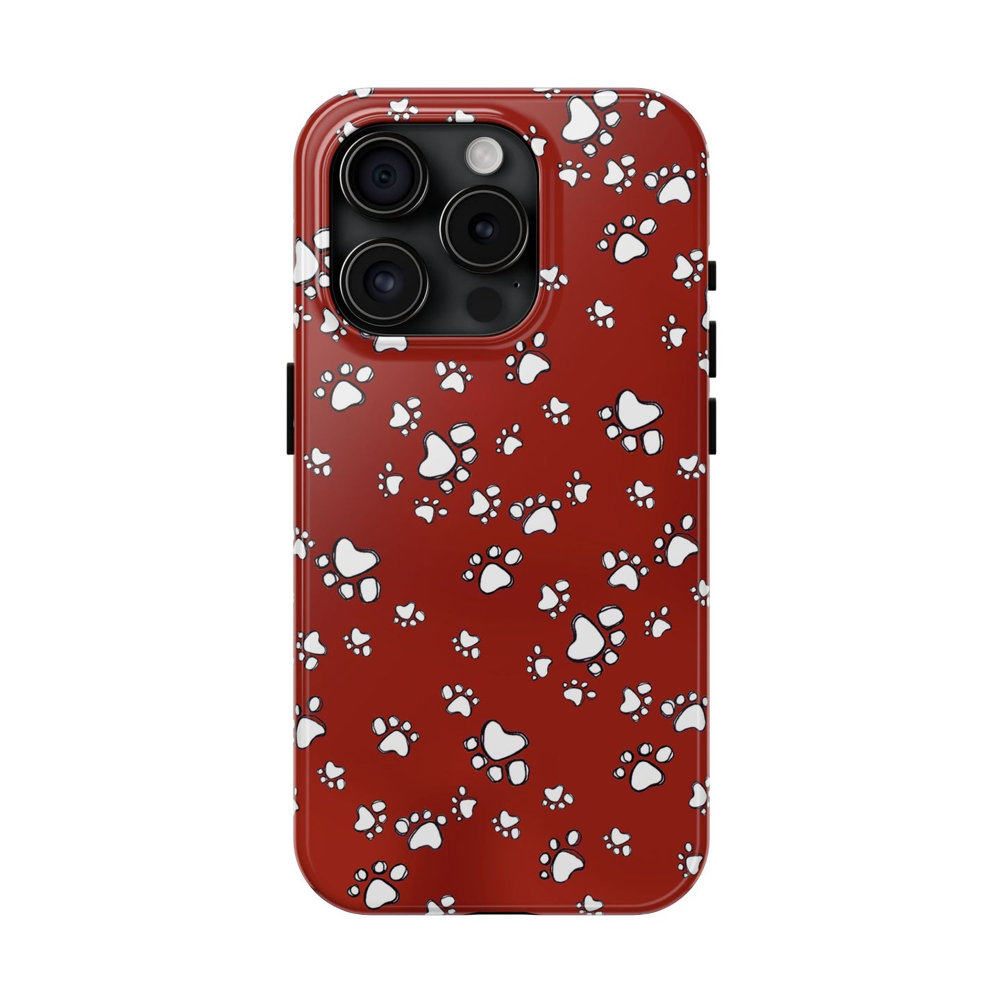 Paw Flakes Red Phone Case