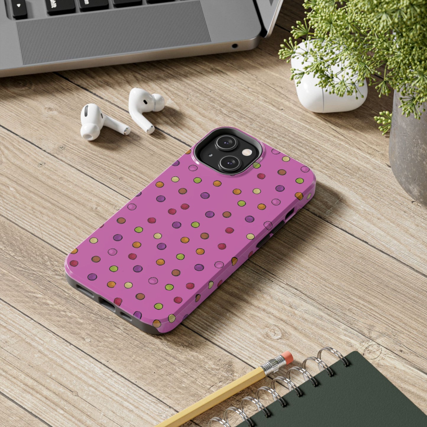 Tea Dot Pink Phone Case