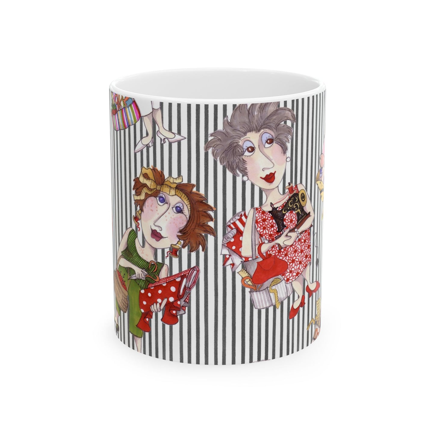 Sewing Stripe Cup