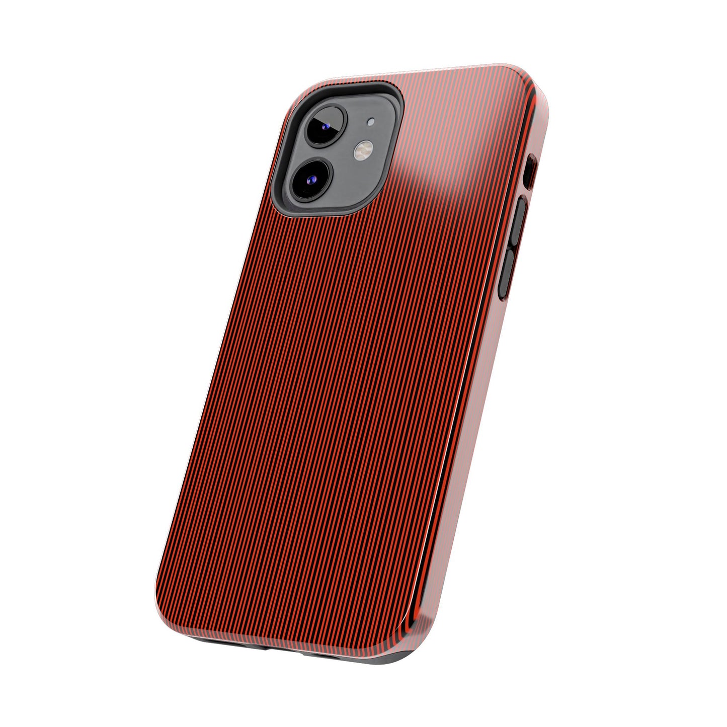 Pin Stripe Red / Black Phone Case