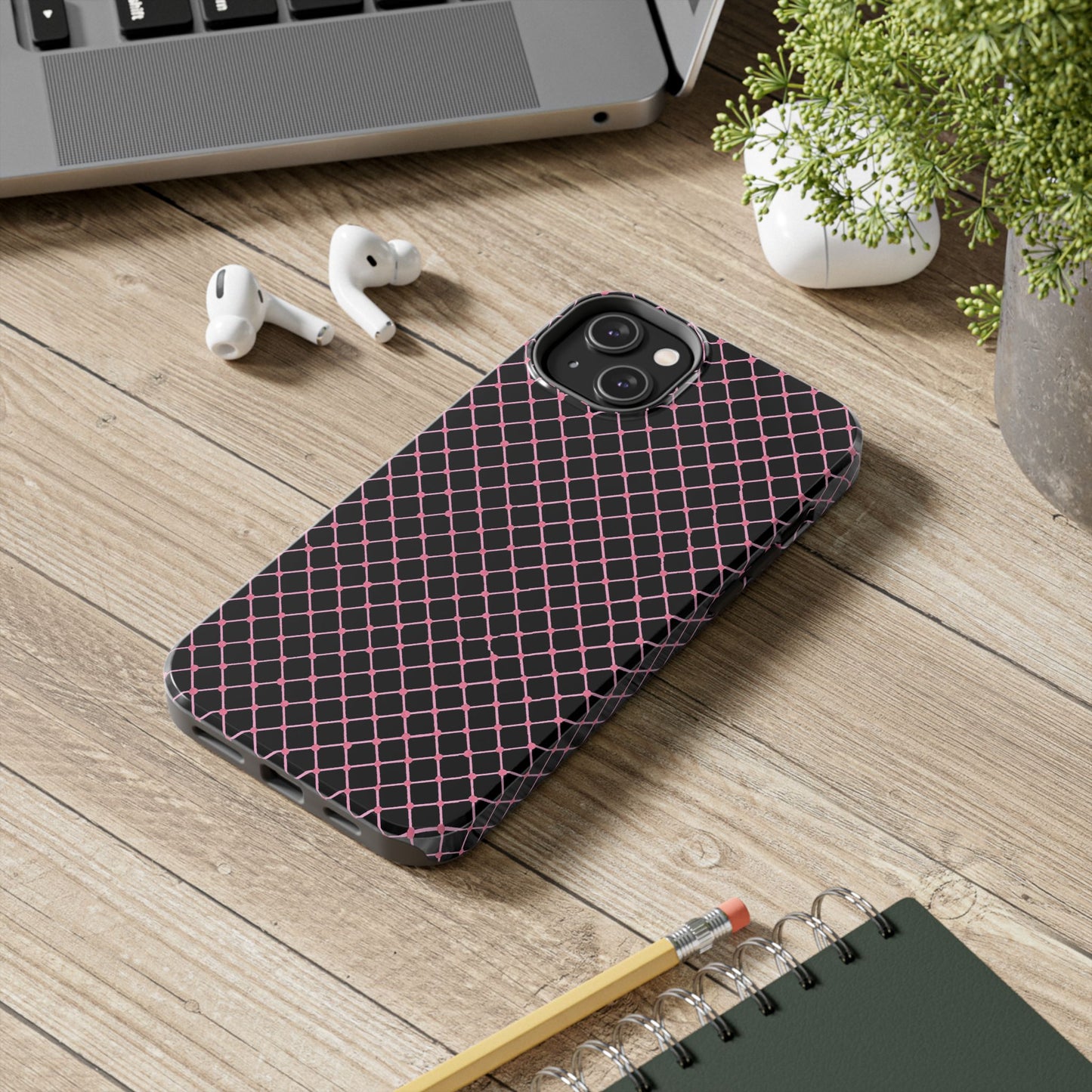 Cyclone Fence Black / Pink Phone Case