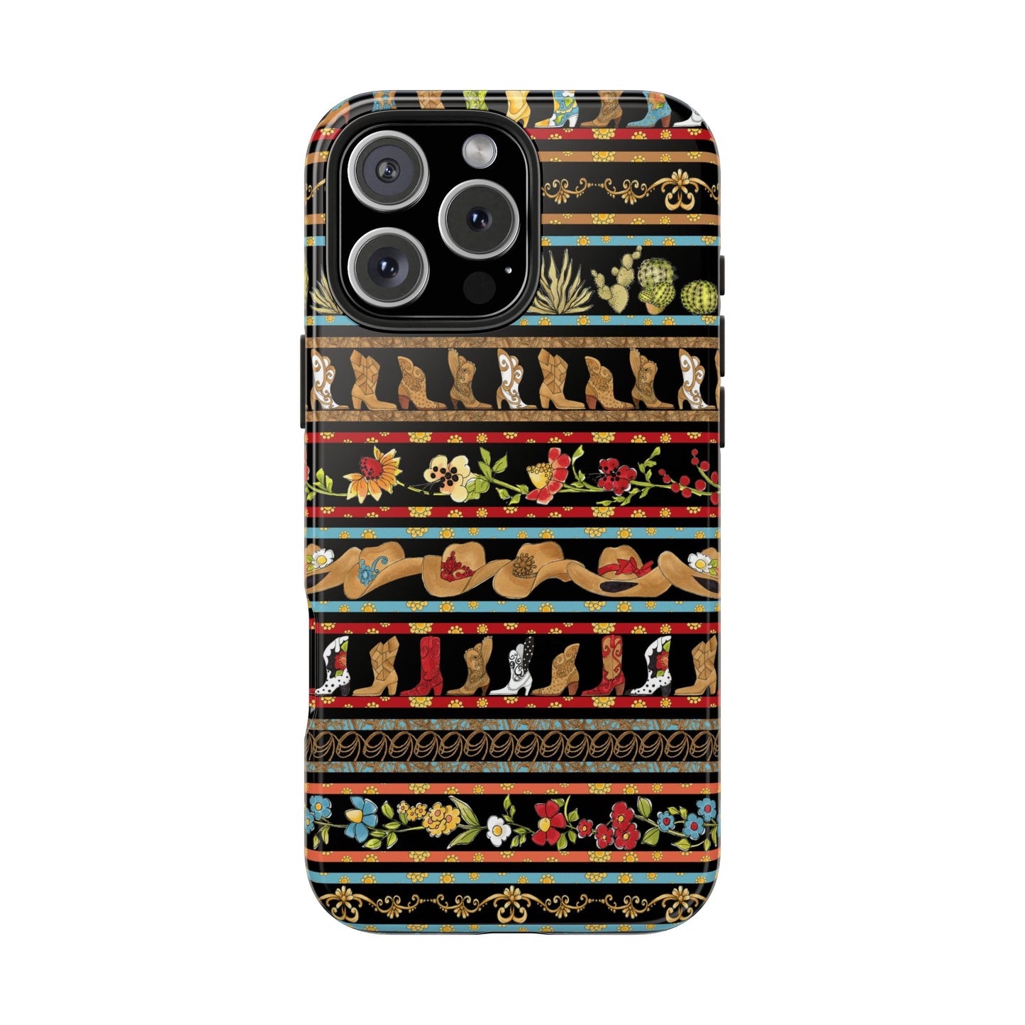 Whoa Borders Black Phone Case