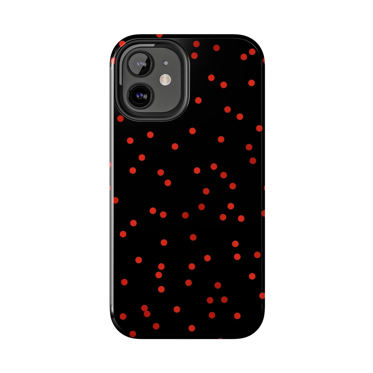 Space Dots Black / Red Phone Case