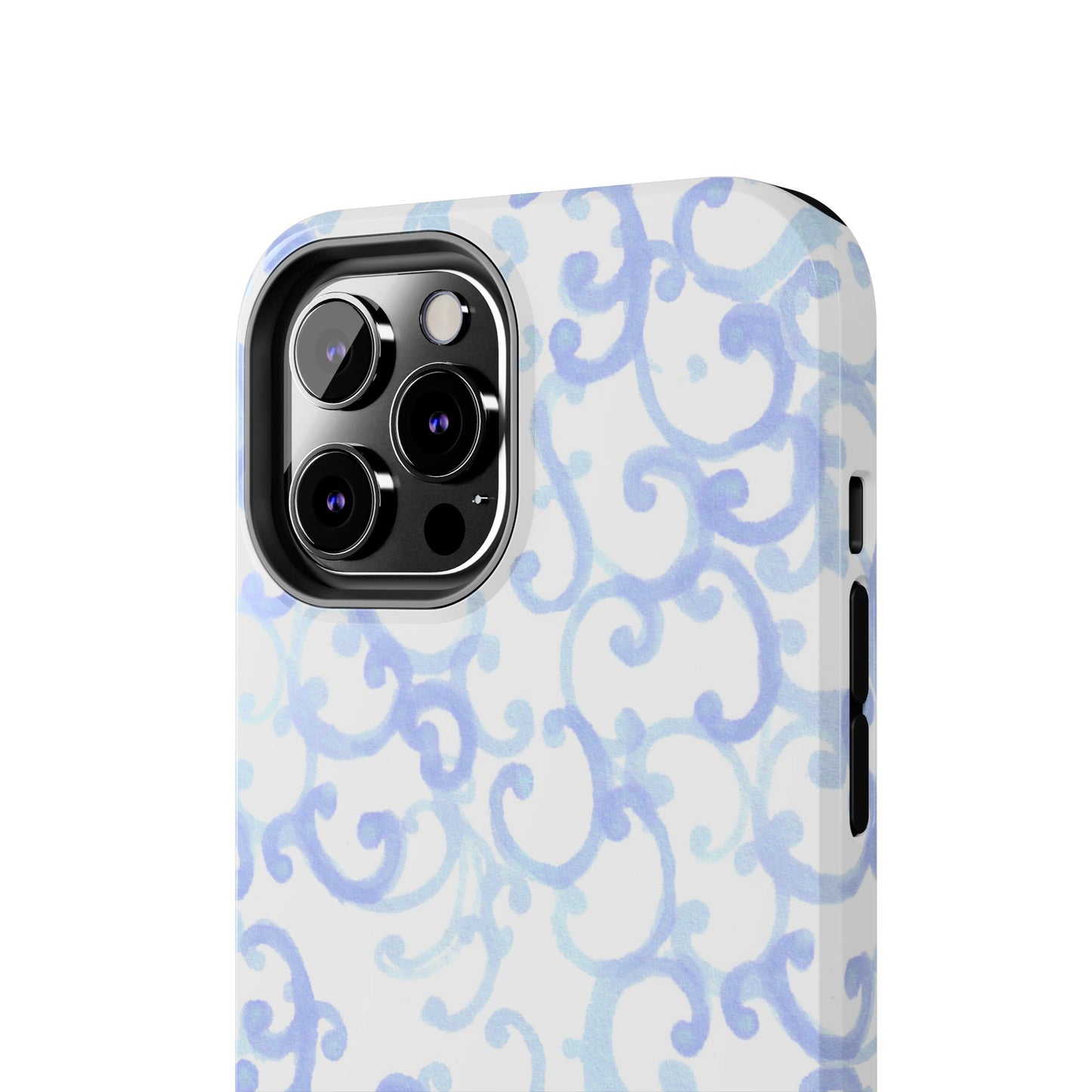 Scrollie White / Blue Phone Case