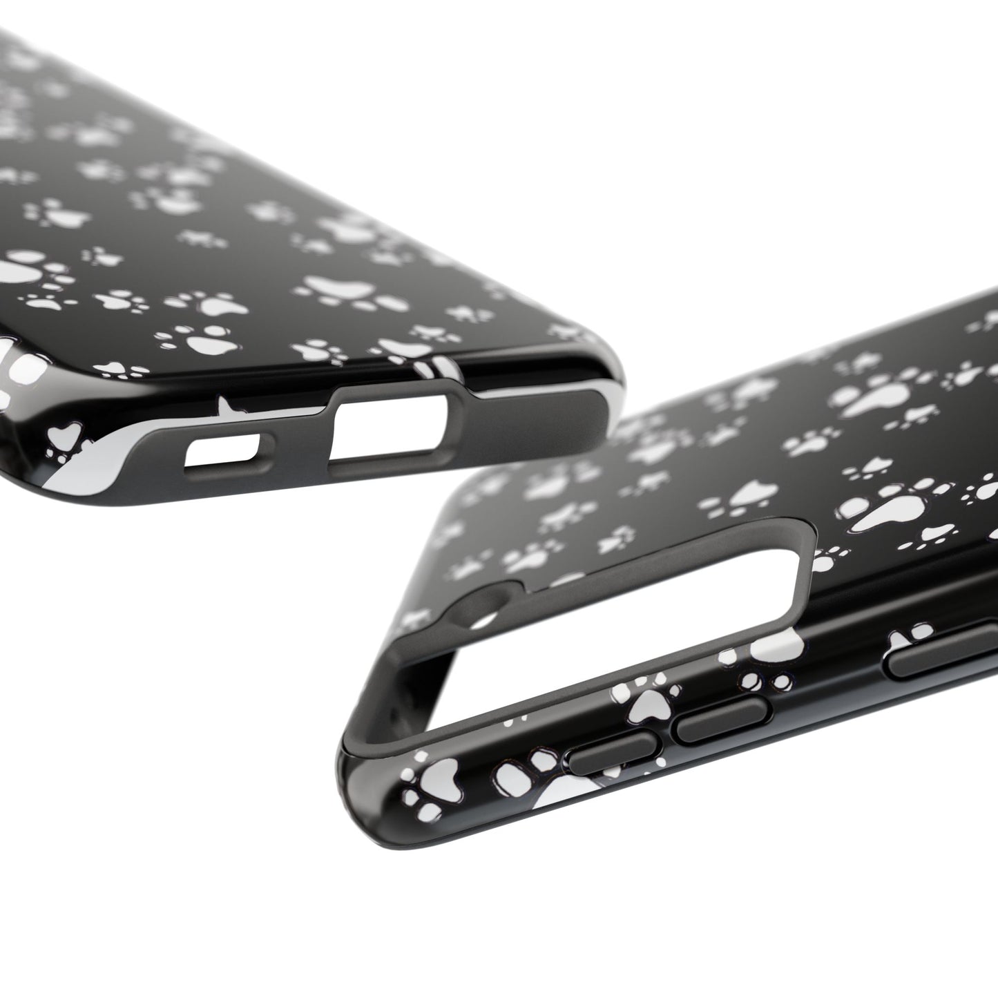 Paw Flakes Black Phone Case