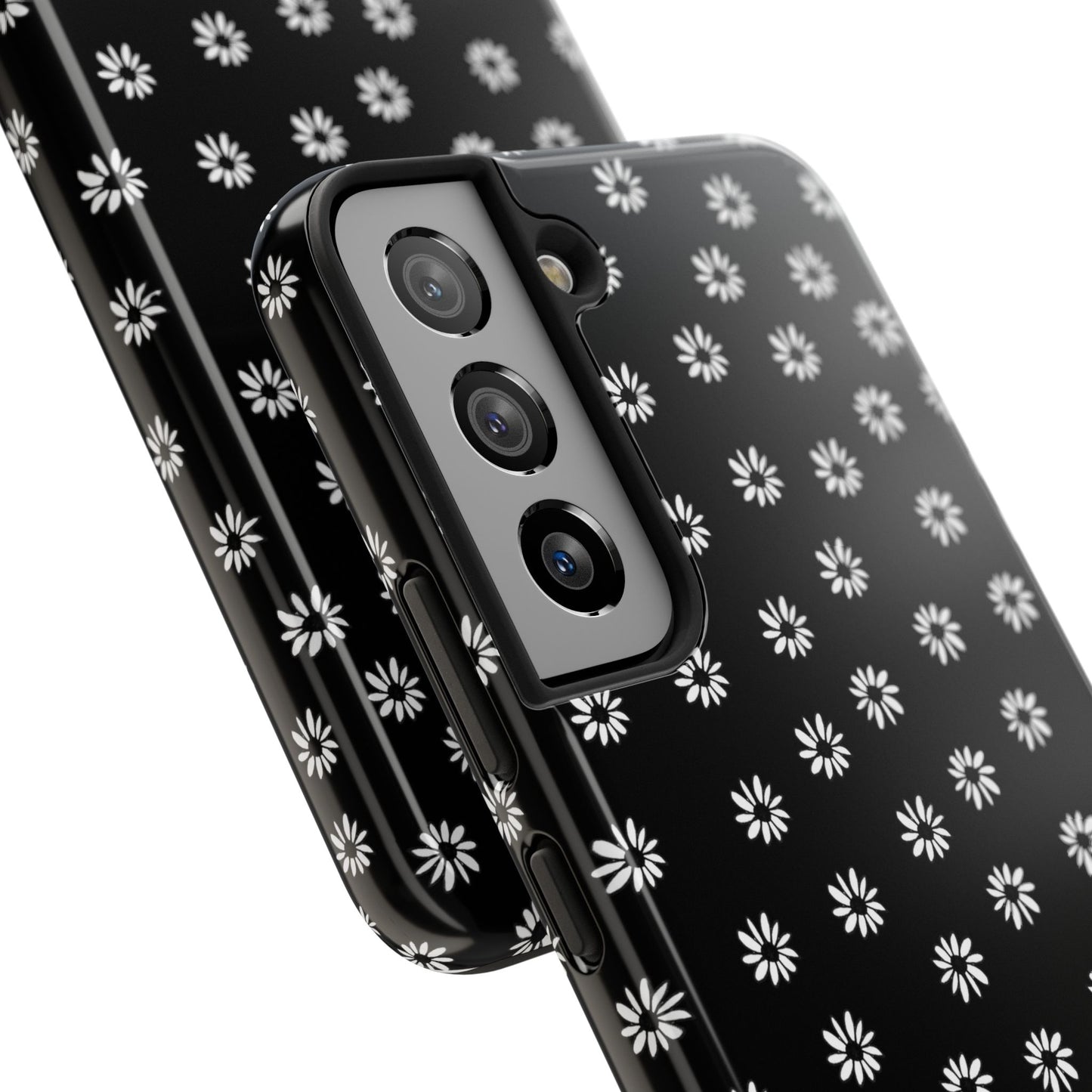 Daisy Dot Black / White Phone Case