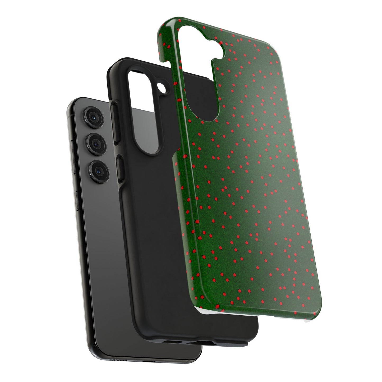 Happy Dots Green / Red Phone Case