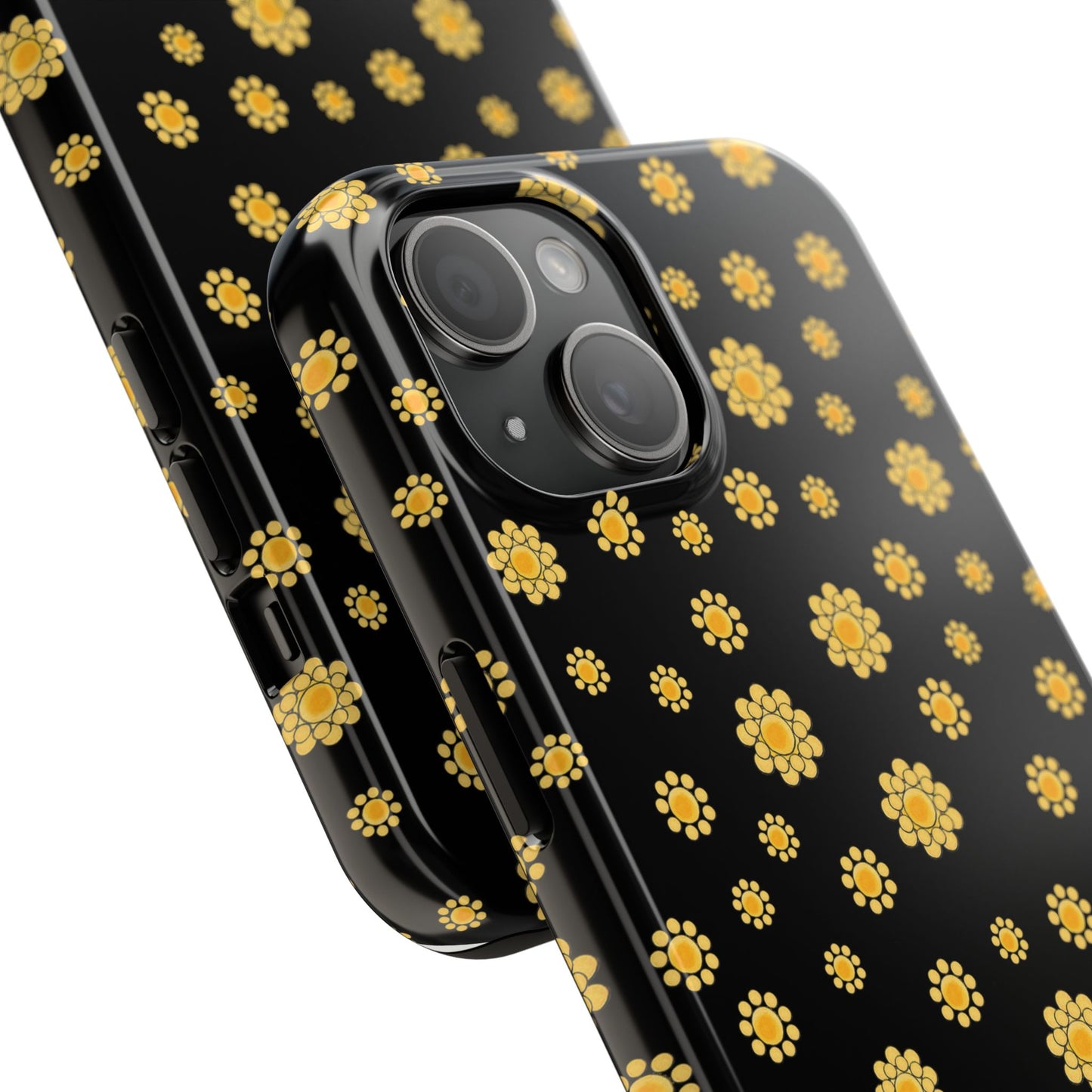 Bandana Dots Black / Yellow Phone Case