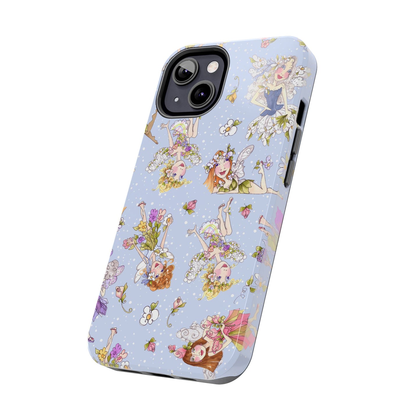 Tossed Fairies Blue Phone Case