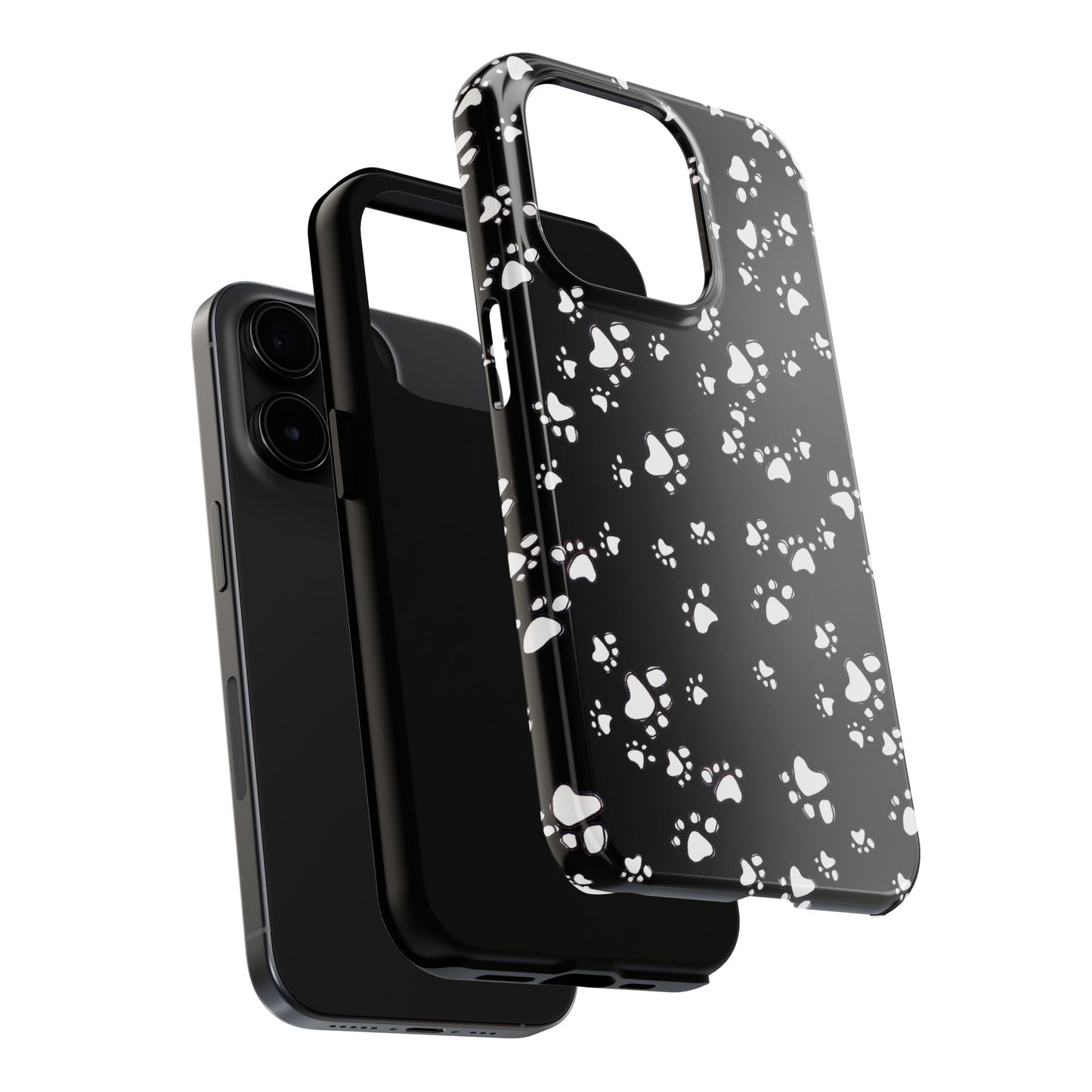 Paw Flakes Black Phone Case