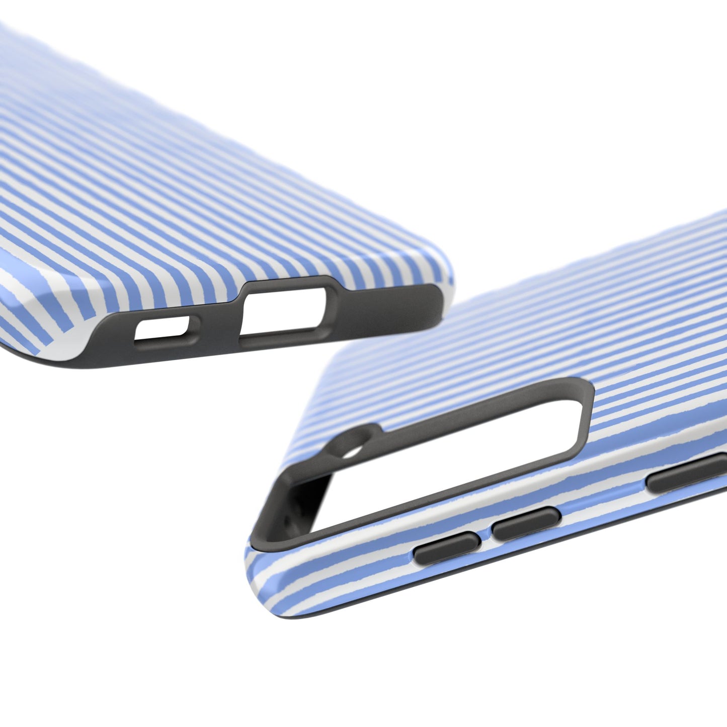 Lazy Stripe Blue / White Phone Case